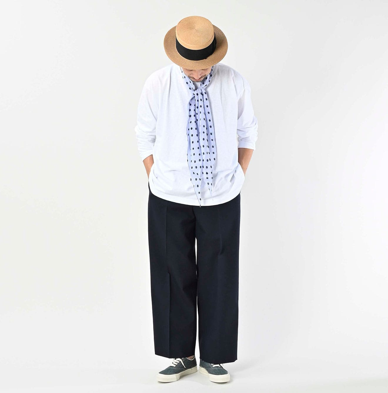 Hop Sack Baggy Pants Male Model