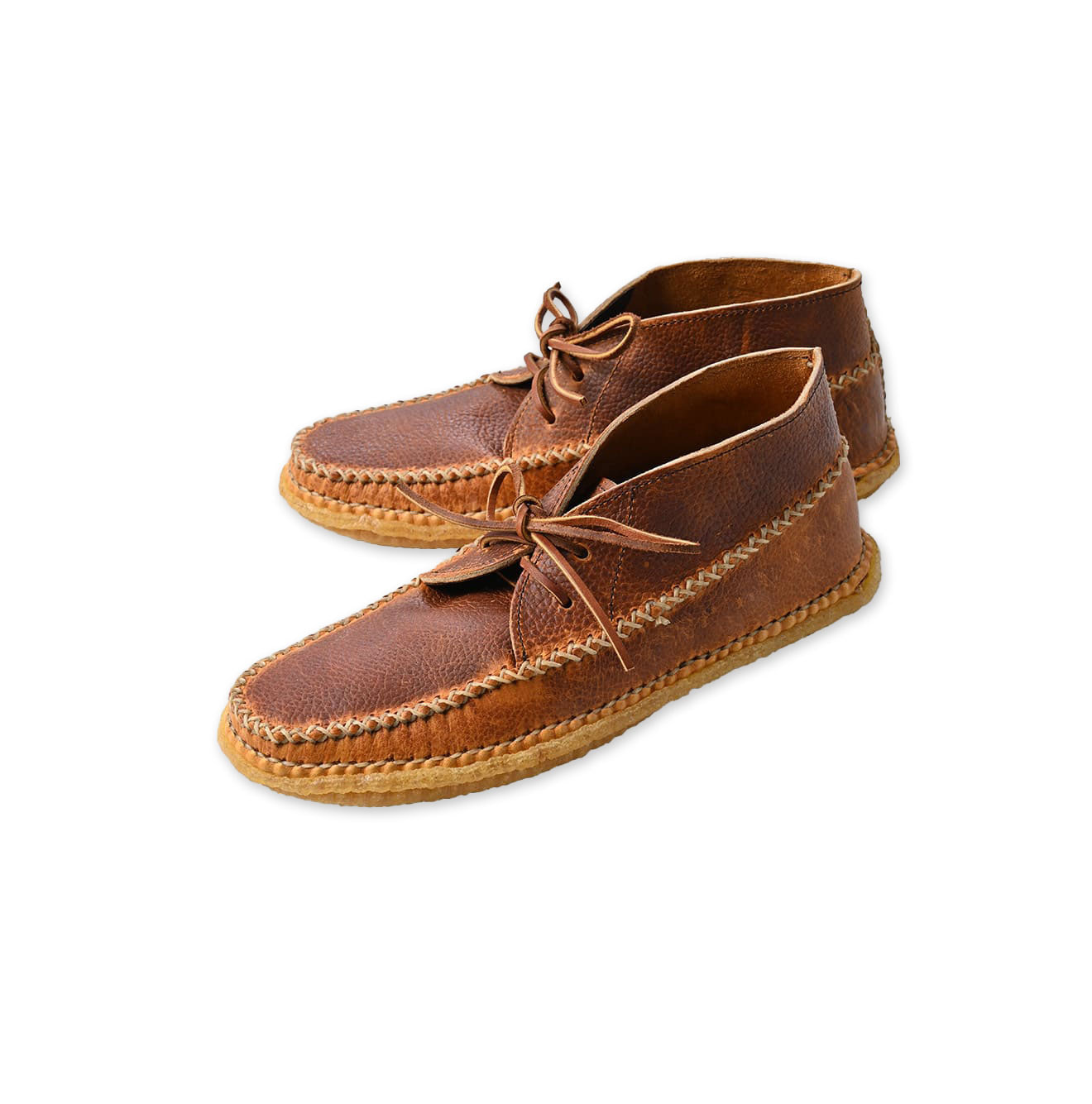 YUKETEN Hand Sewn Maine Guide Chukka Brown