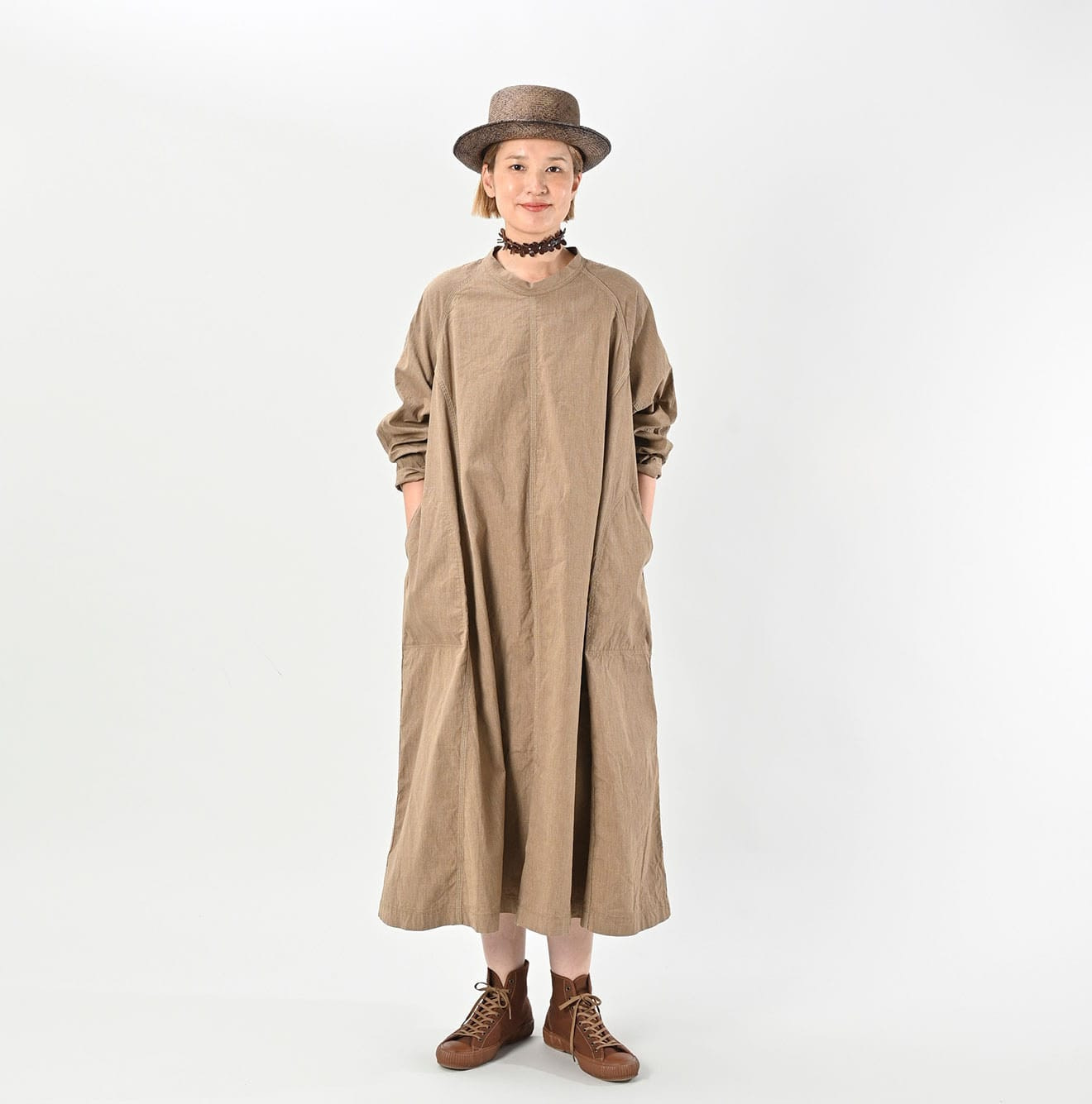 Yorimoku Hira Military Cover All Dress Female Model