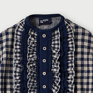 75 Navy Gingham