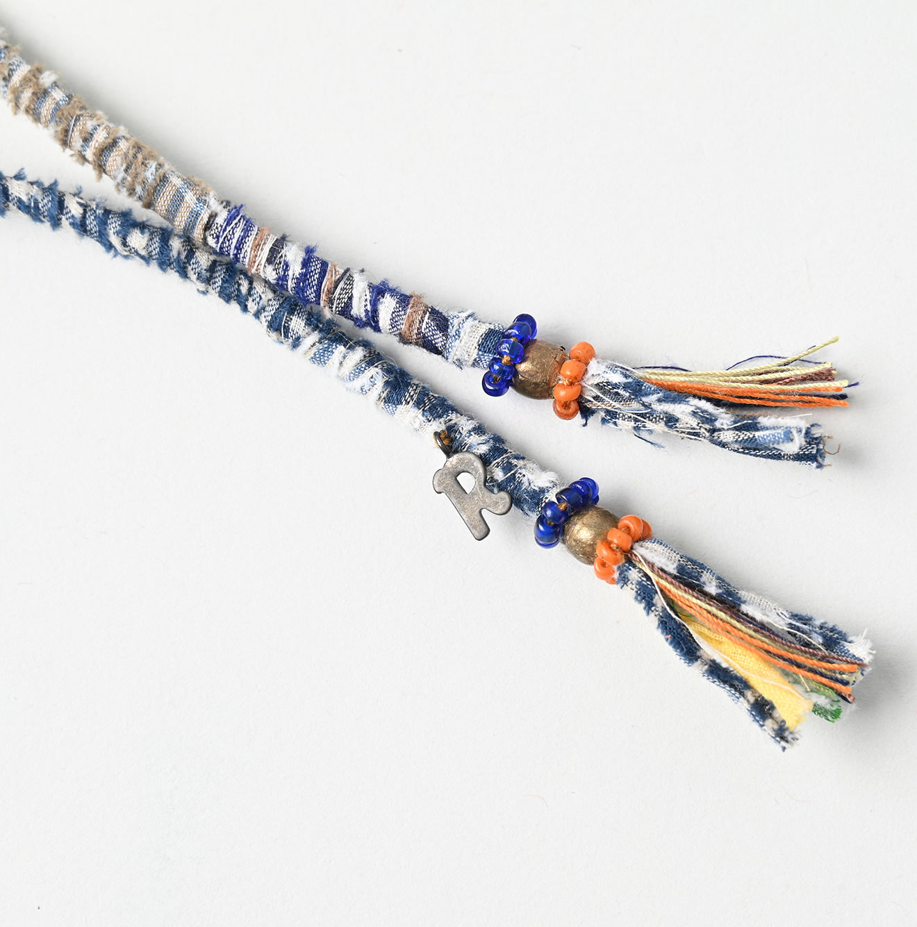 Layered Leather Flower Choker Detail