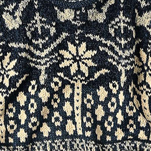 72 Indigo Fair Isle