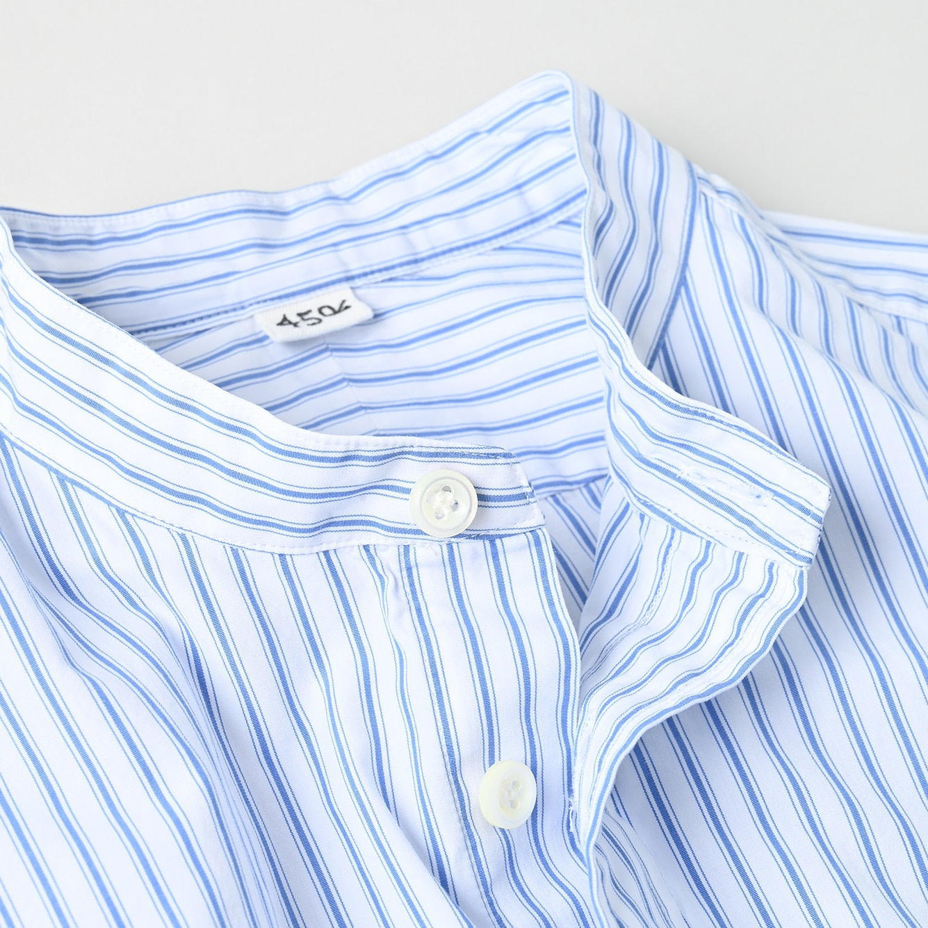 No.180 Miko 908 Loafer Stand Collar Shirt Detail