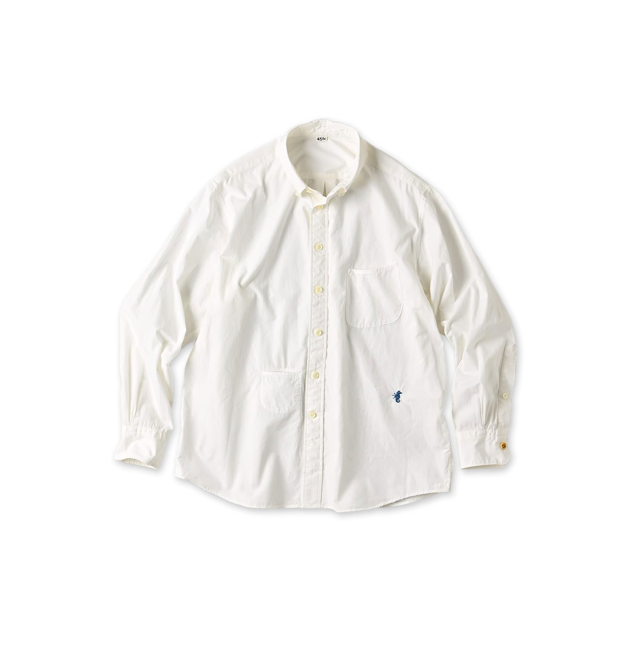 No.180 Miko 908 Ocean Button Down Shirt White