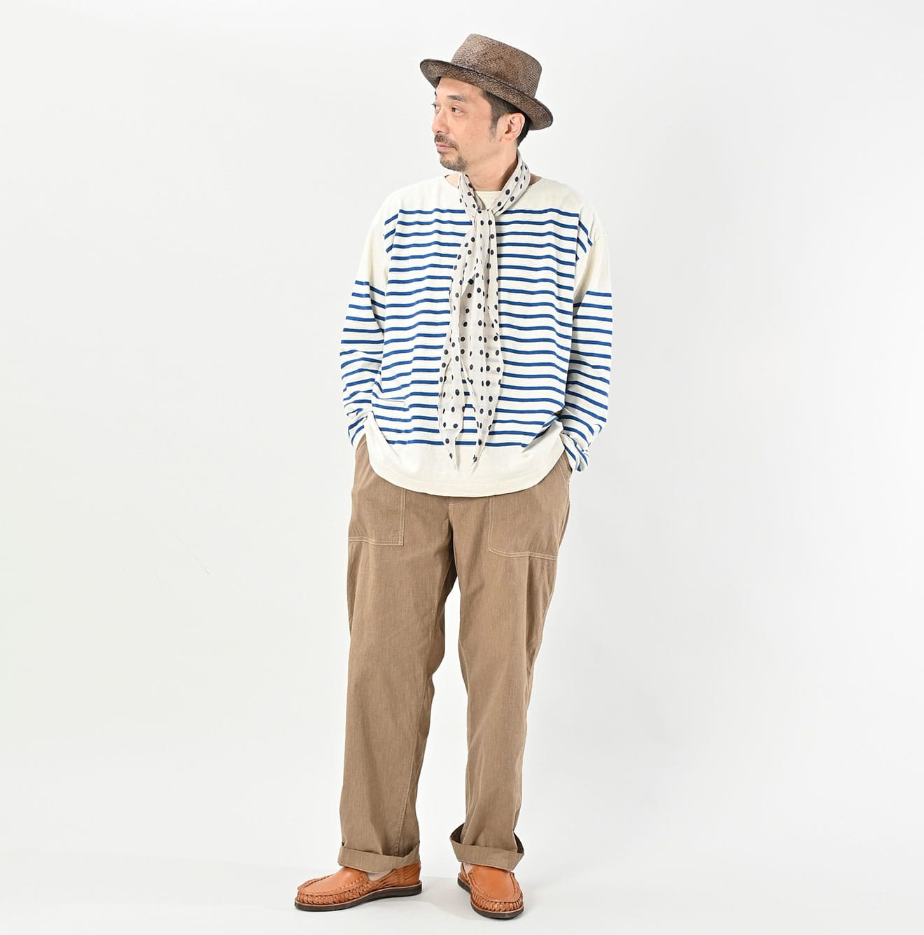 Yorimoku Hira 908 Baker Pants Male Model