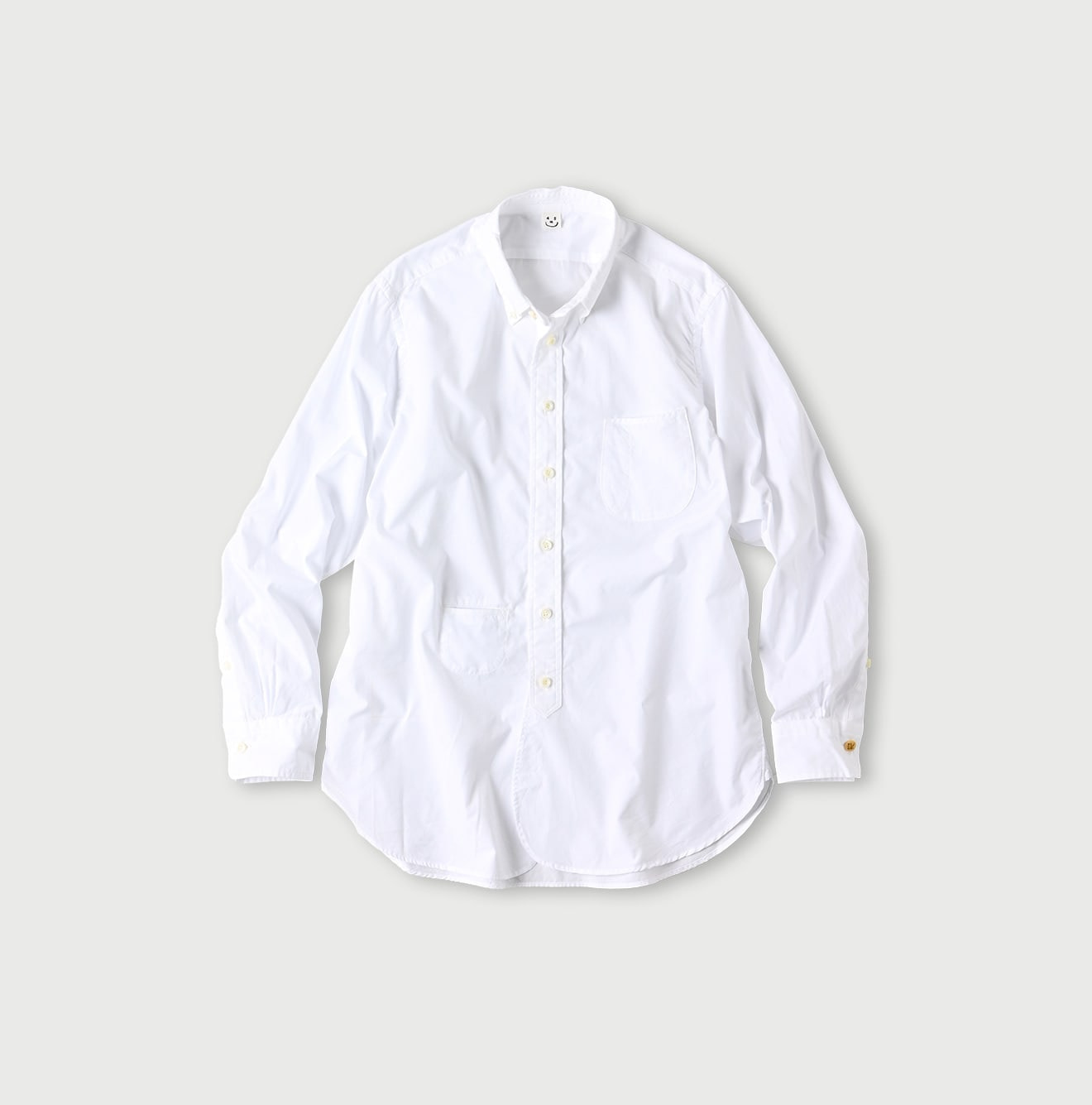 Broadcloth 908 Loafer Button Down Shirt White