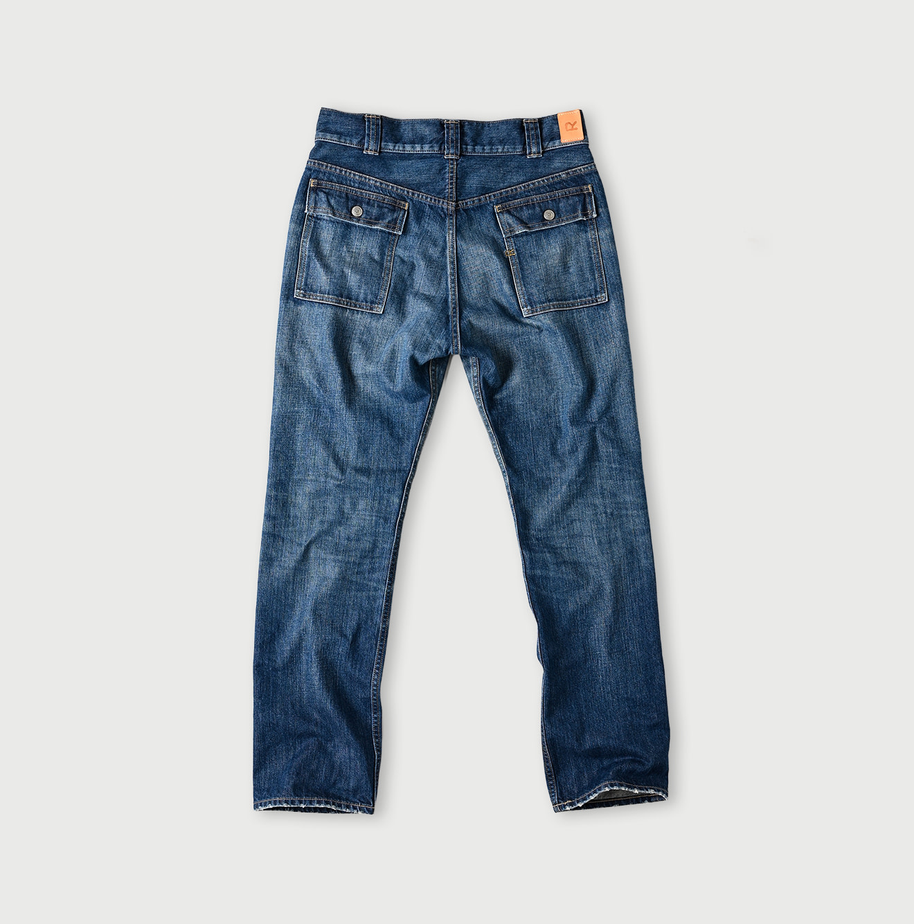 Rye Mugi Denim 908 Bush Pants Distressed Back