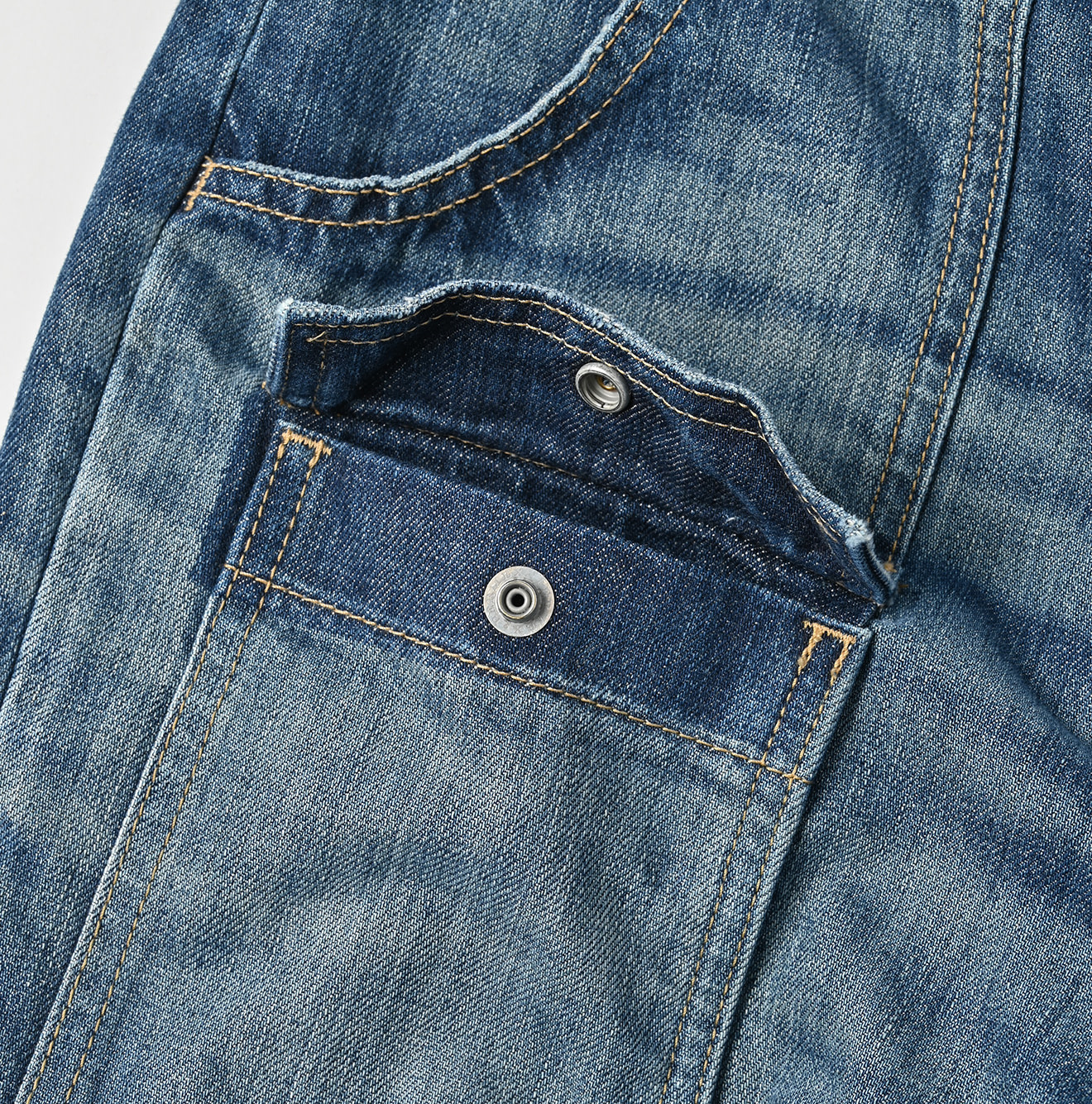 Rye Mugi Denim 908 Bush Pants Distressed Detail