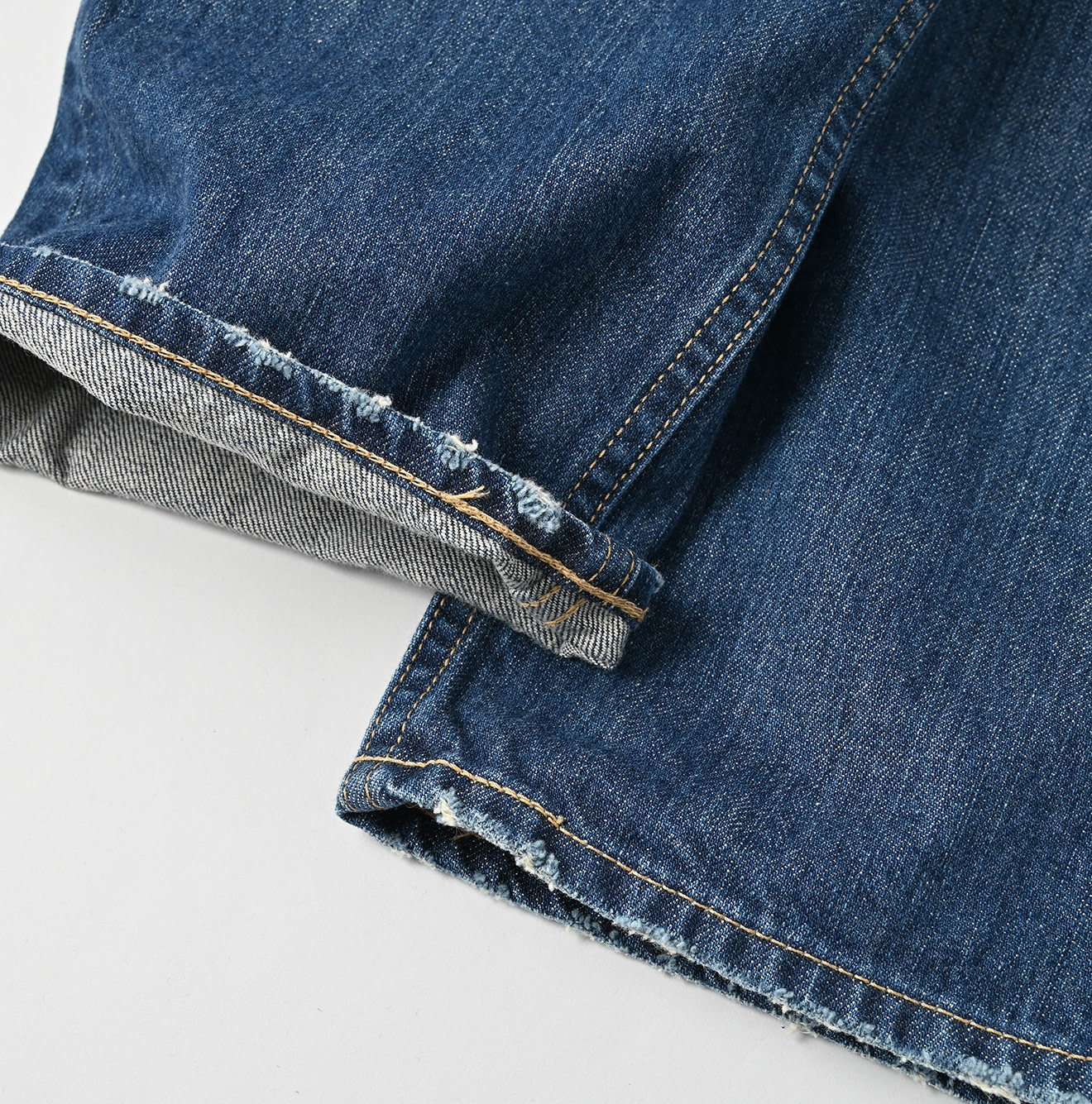 Rye Mugi Denim 908 Bush Pants Distressed Detail