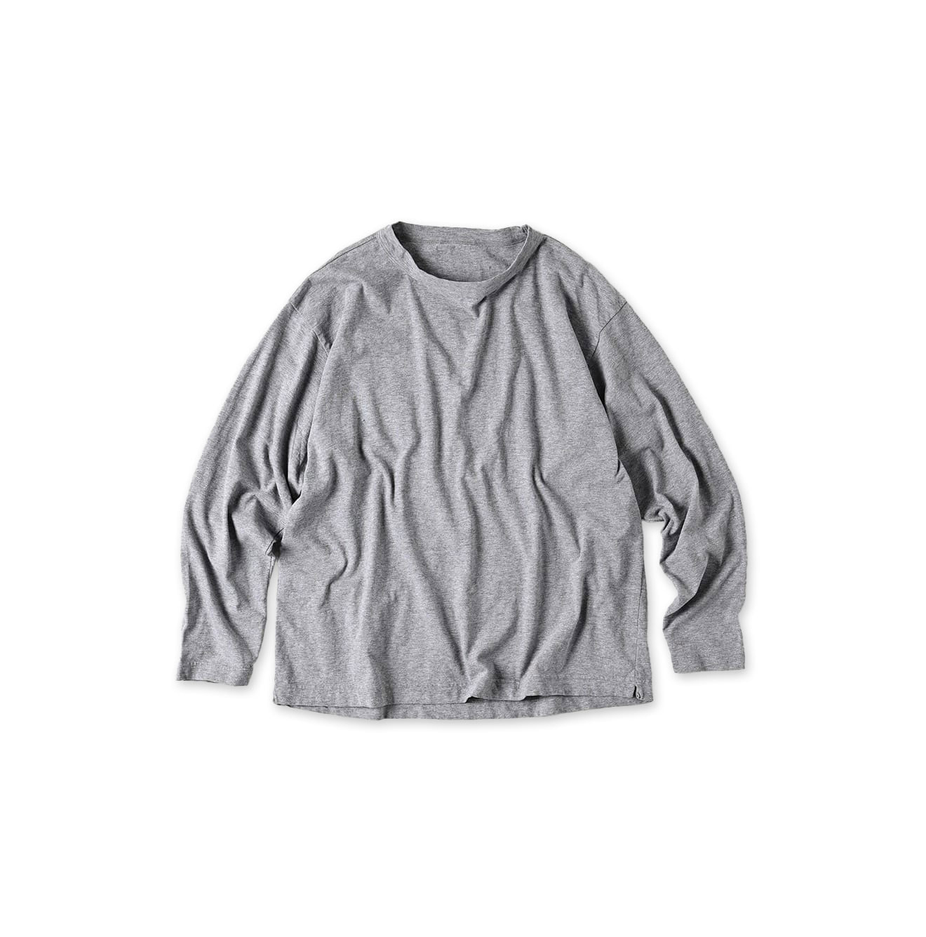 Top Tenjiku 908 Long Sleeve Ocean T-shirt Gray Top