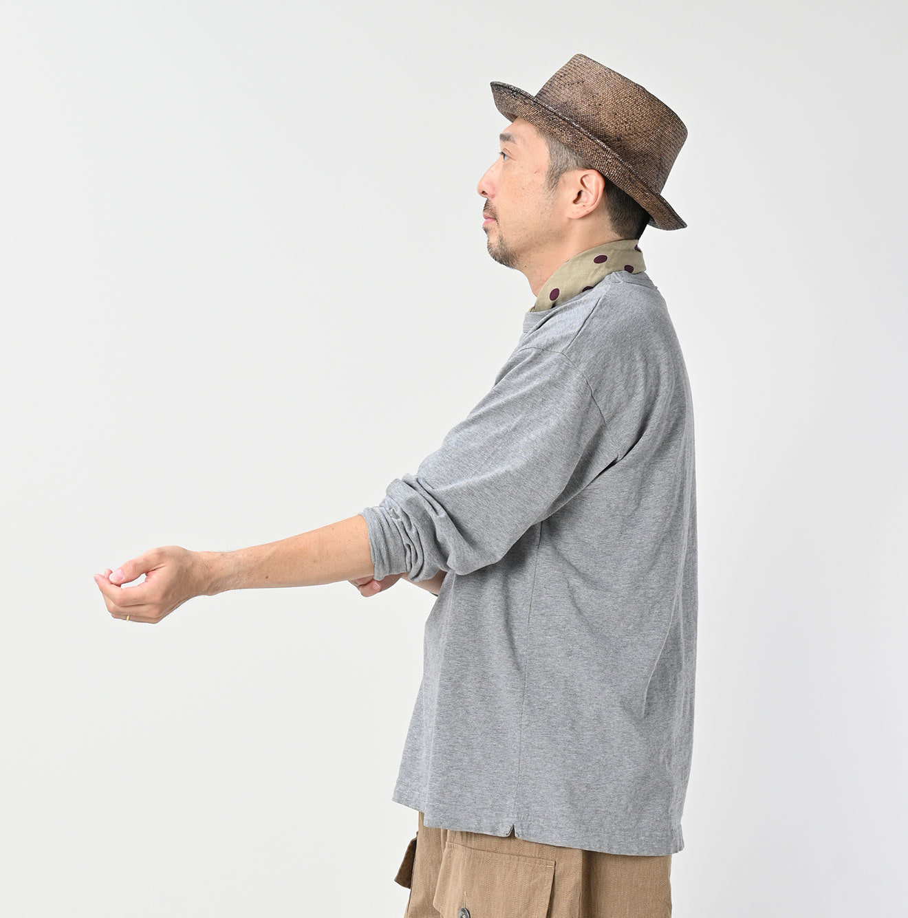 Top Tenjiku 908 Long Sleeve Ocean T-shirt Male Model