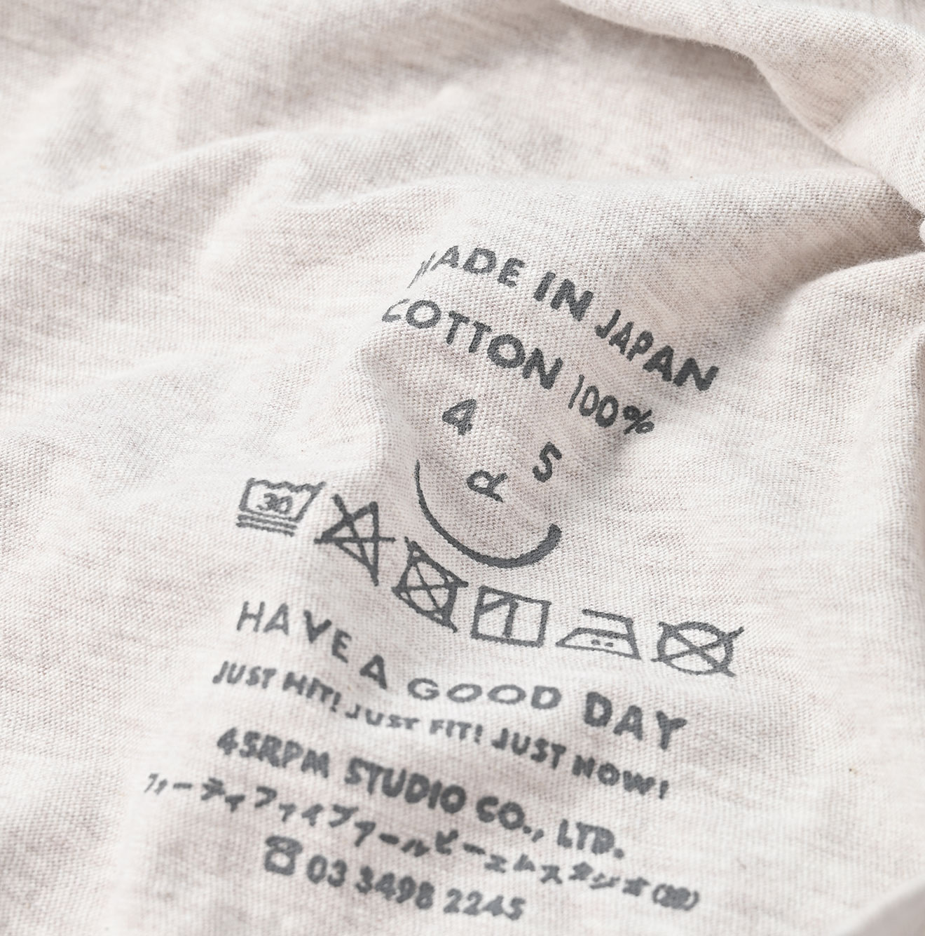 Top Tenjiku 908 Long Sleeve Ocean T-shirt Detail