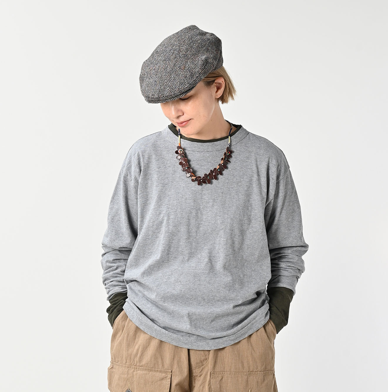 Top Tenjiku 908 Long Sleeve Ocean T-shirt Female Model