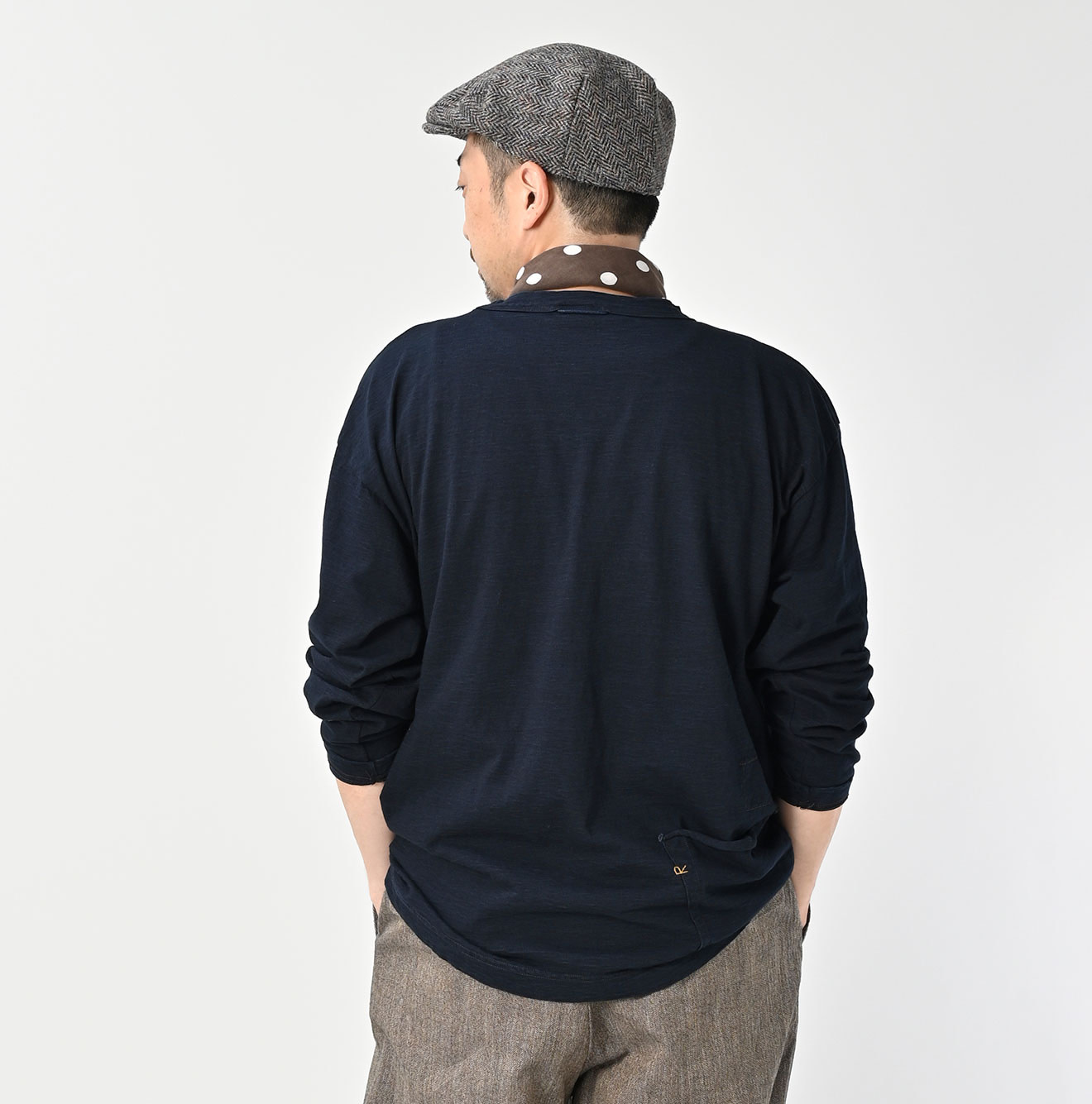 Indigo Tenjiku 908 Long Sleeve Ocean T-shirt Male Model