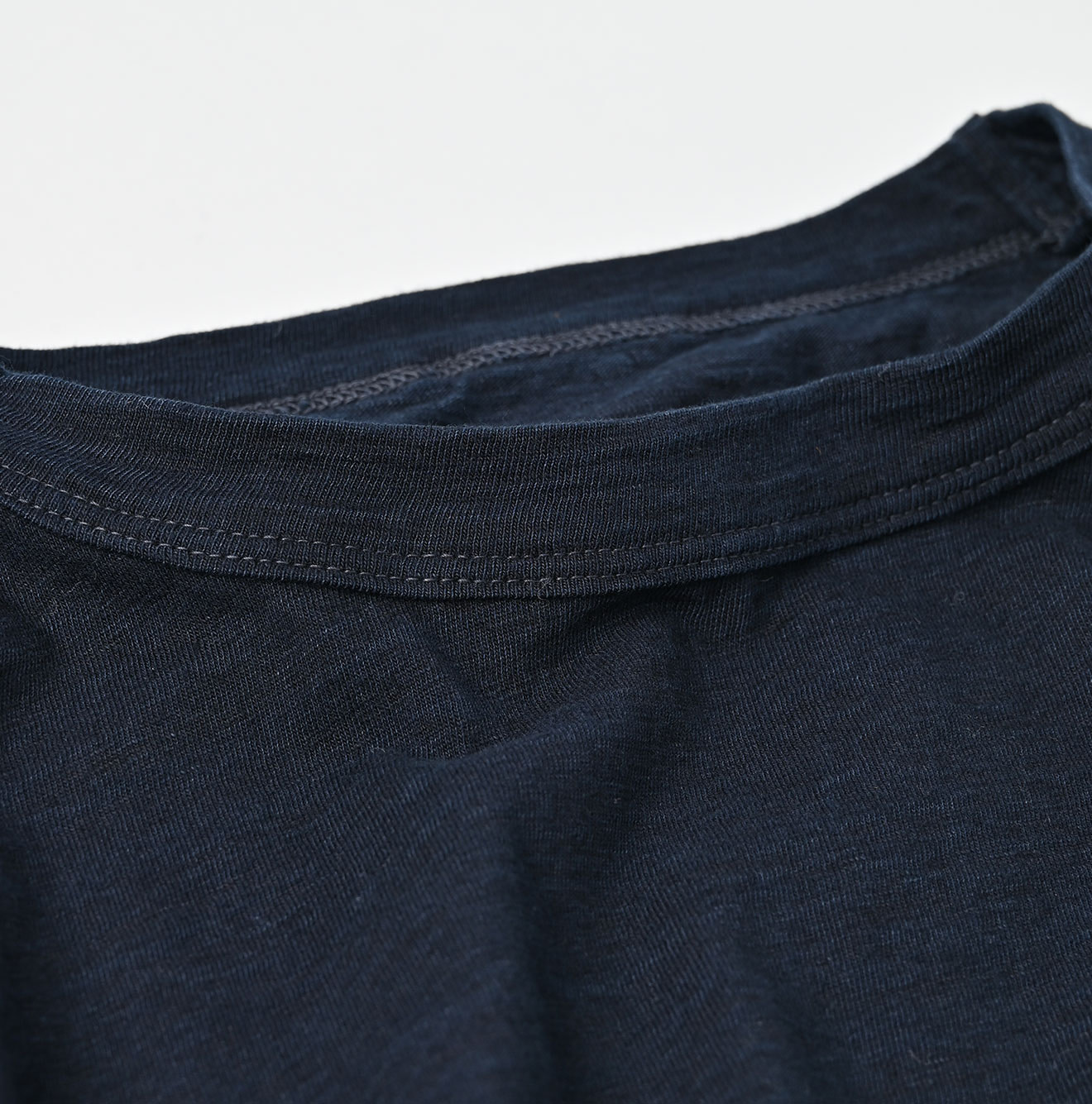 Indigo Tenjiku 908 Long Sleeve Ocean T-shirt Detail