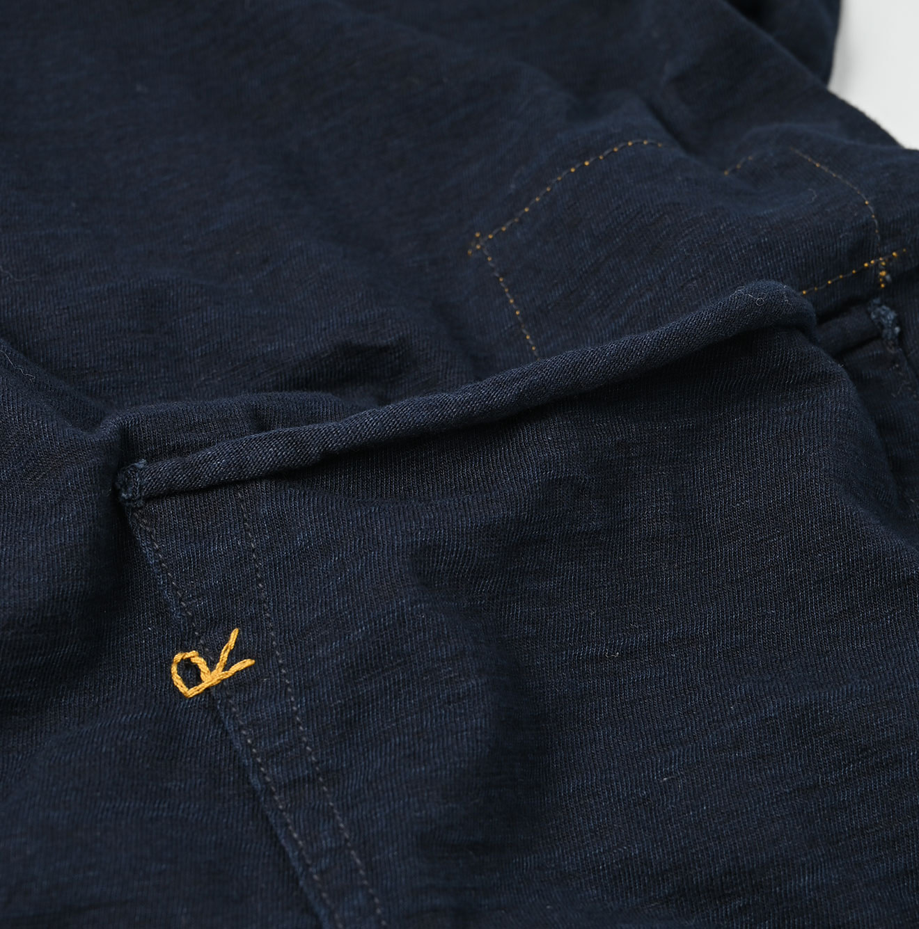 Indigo Tenjiku 908 Long Sleeve Ocean T-shirt Detail