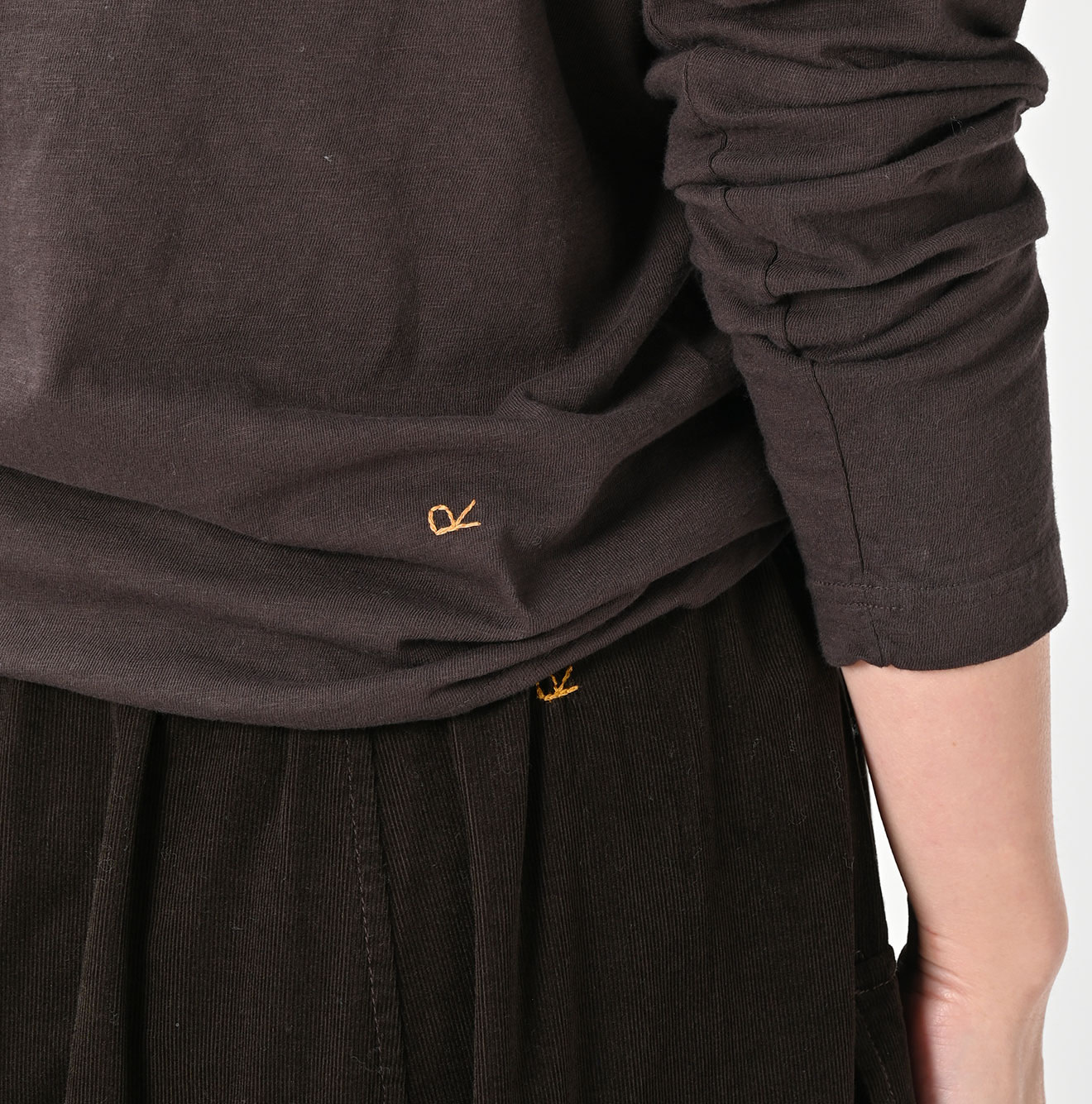 Tenjiku 908 Long Sleeve Ocean T-shirt Dark Detail