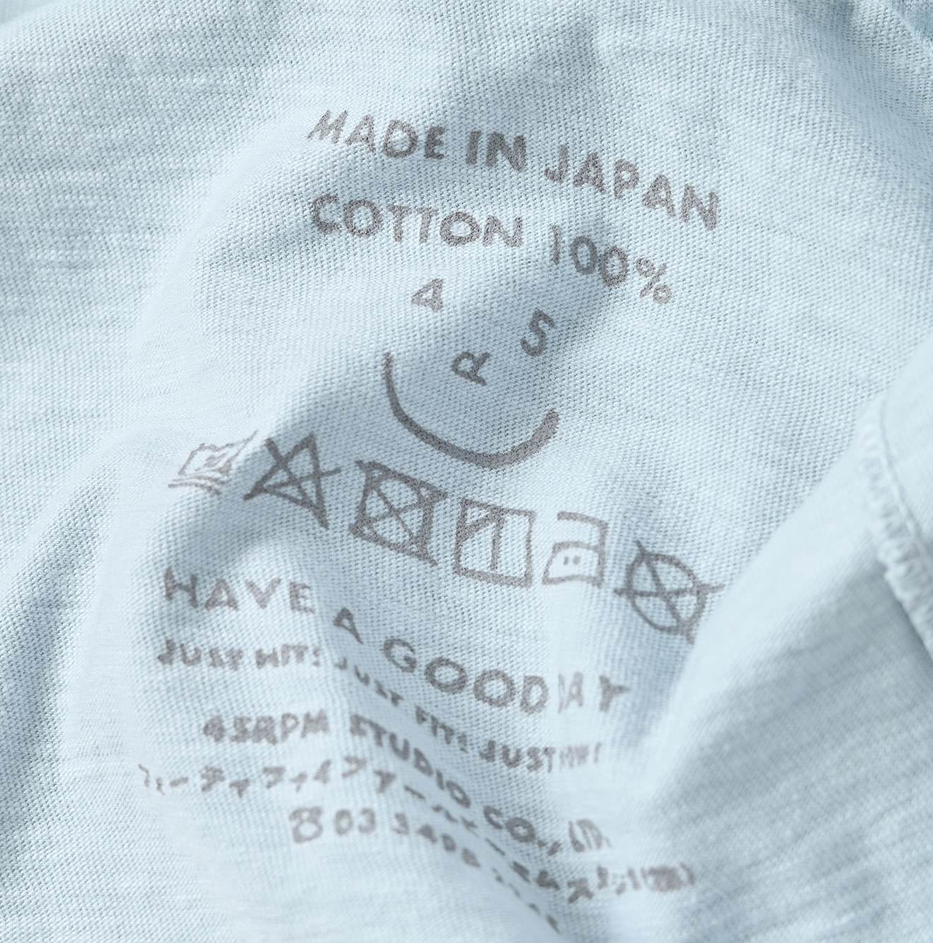 Tenjiku 908 Long Sleeve Ocean T-shirt Dark Detail