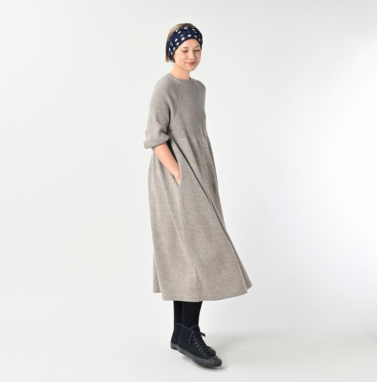 Yaku Merino Dress Female Model