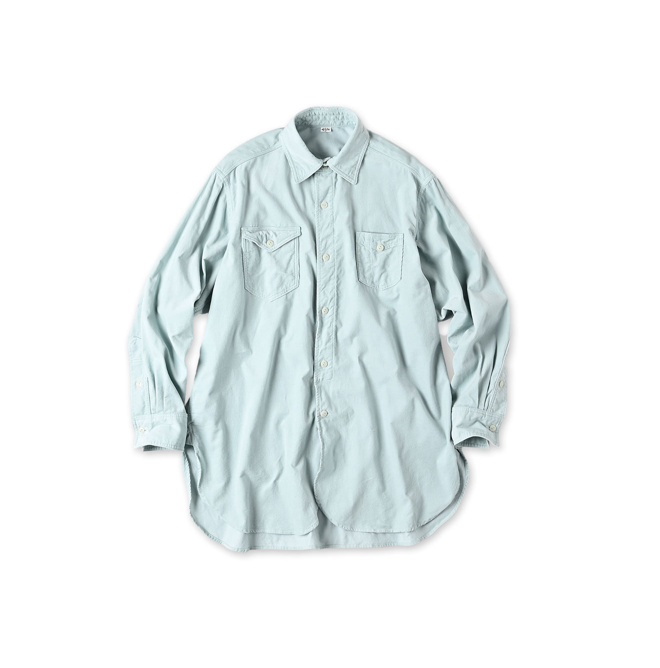 Pin Corduroy 908 Gatcha-Pocket Shirt Light Blue