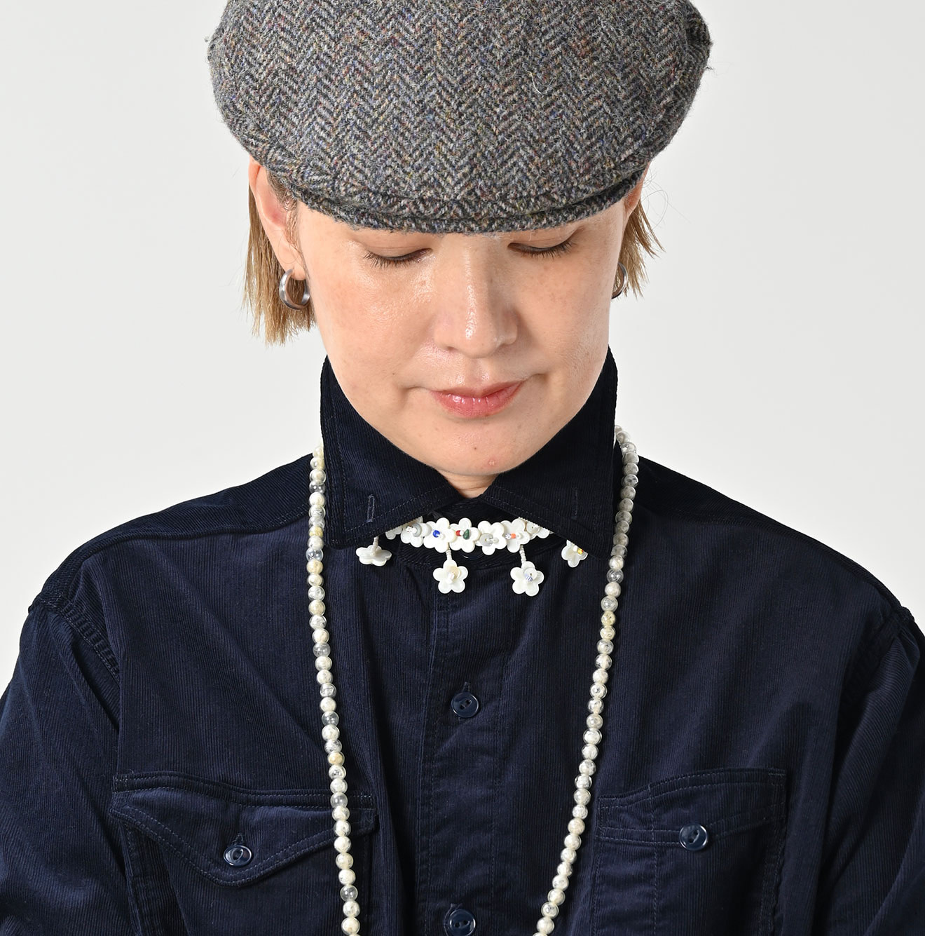 Pin Corduroy 908 Gatcha-Pocket Shirt Detail