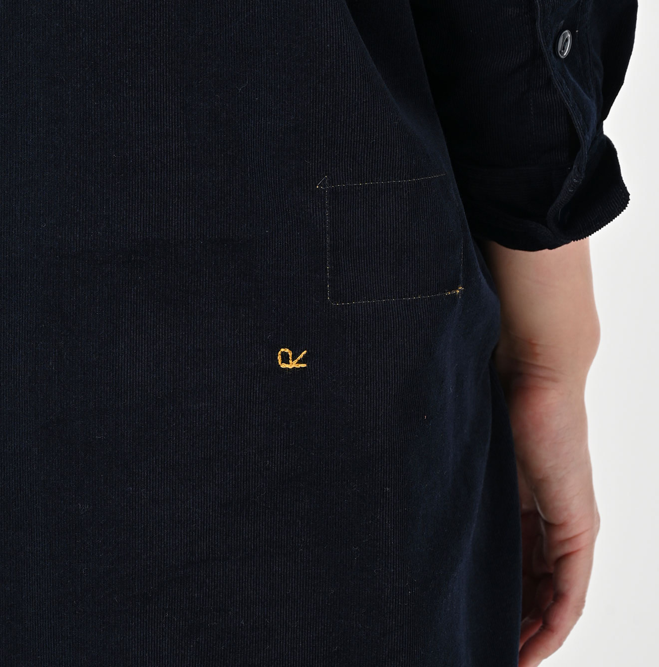 Pin Corduroy 908 Gatcha-Pocket Shirt Detail