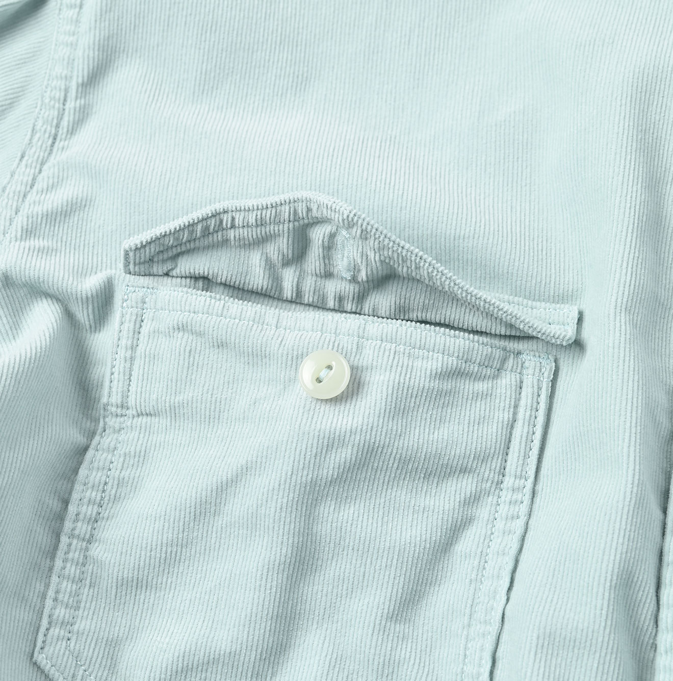 Pin Corduroy 908 Gatcha-Pocket Shirt Detail