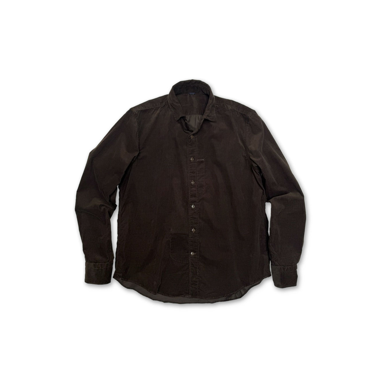 Pin Corduroy 908 Loafer Shirt Brown