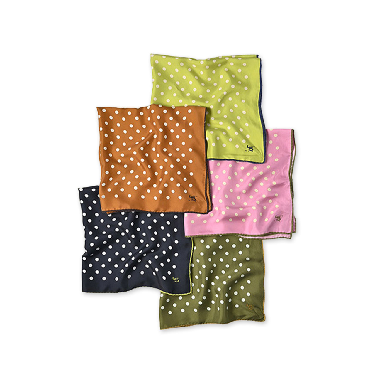 Silk Polka Dot Big Bandana