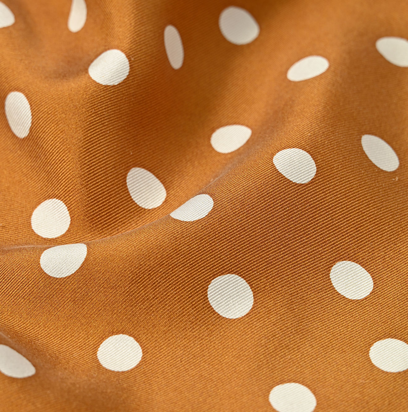 Silk Polka Dot Big Bandana Detail