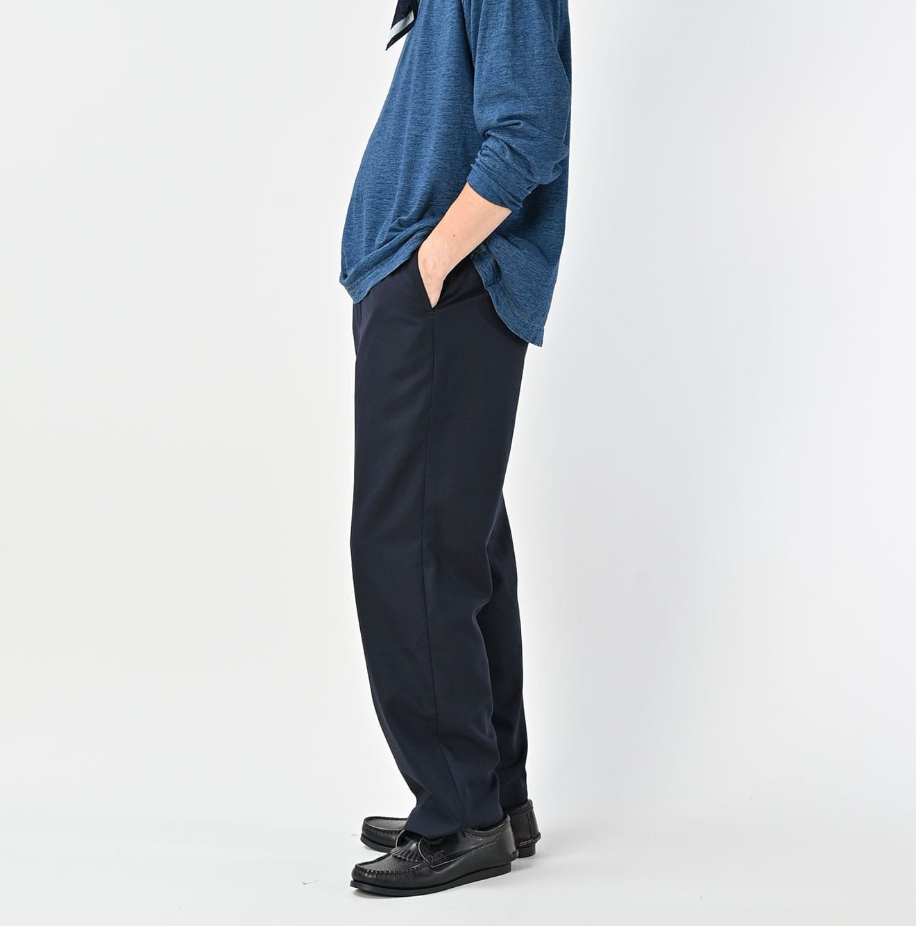 Wool Saxony Crosby Slacks MEN Male Model