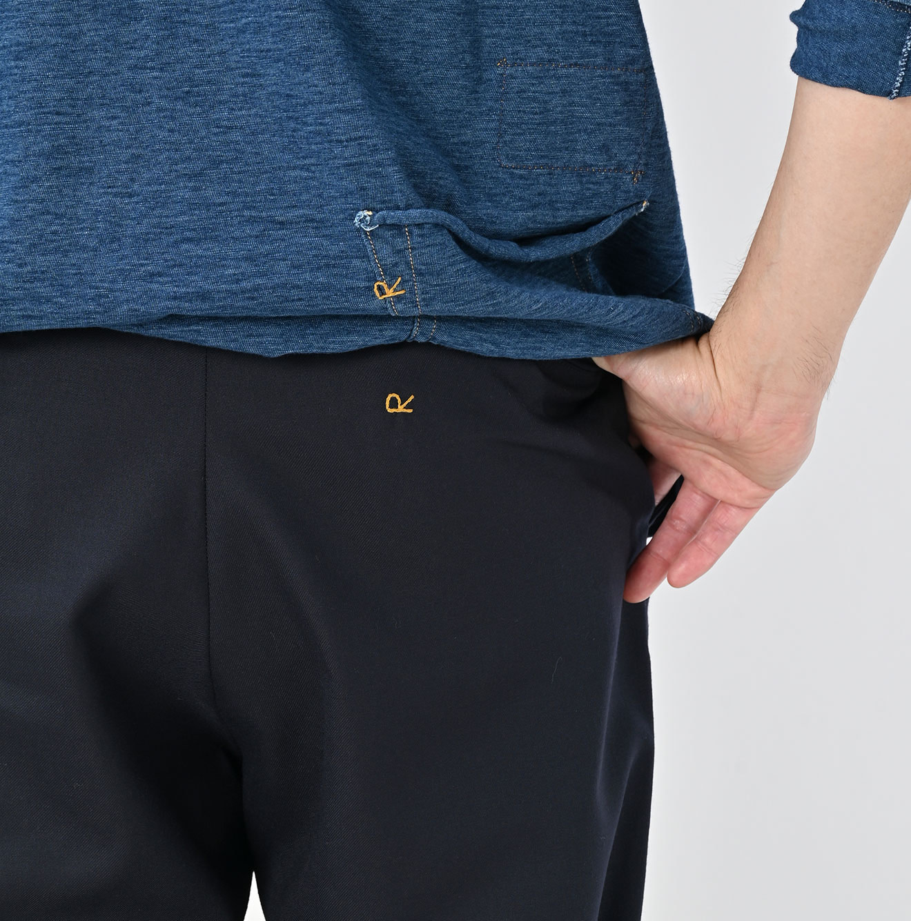 Wool Saxony Crosby Slacks MEN Male Model