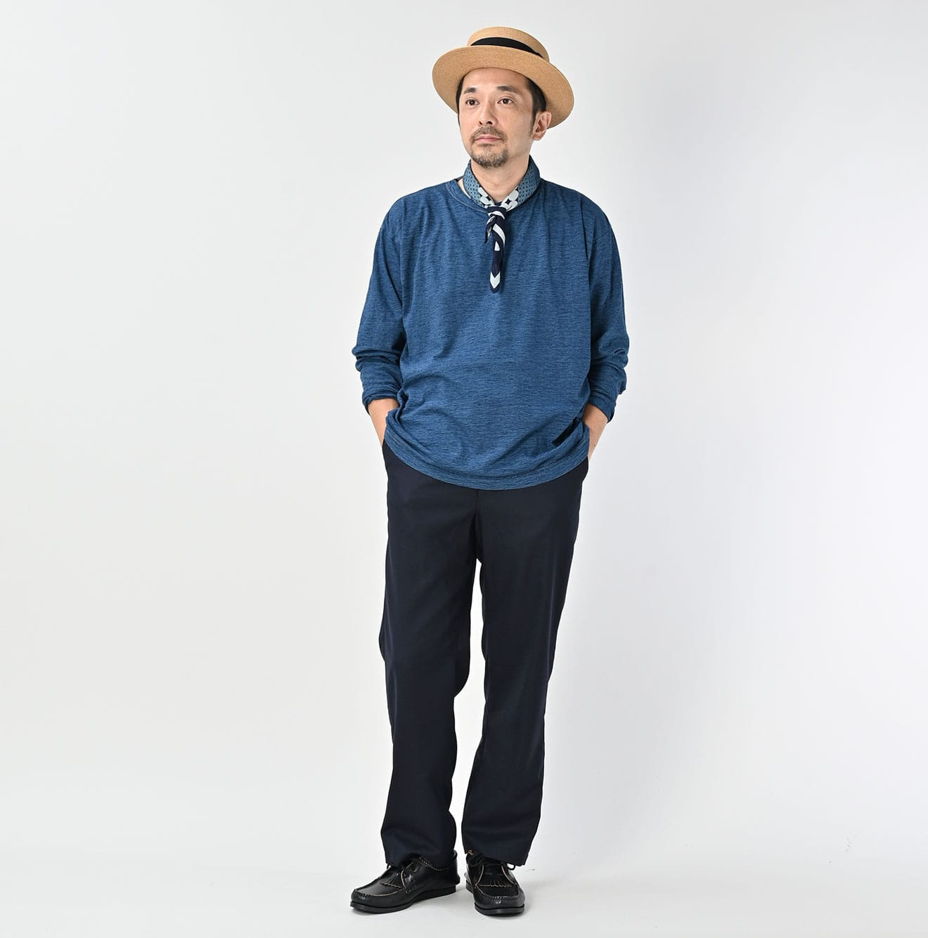 Wool Saxony Crosby Slacks MEN Male Model