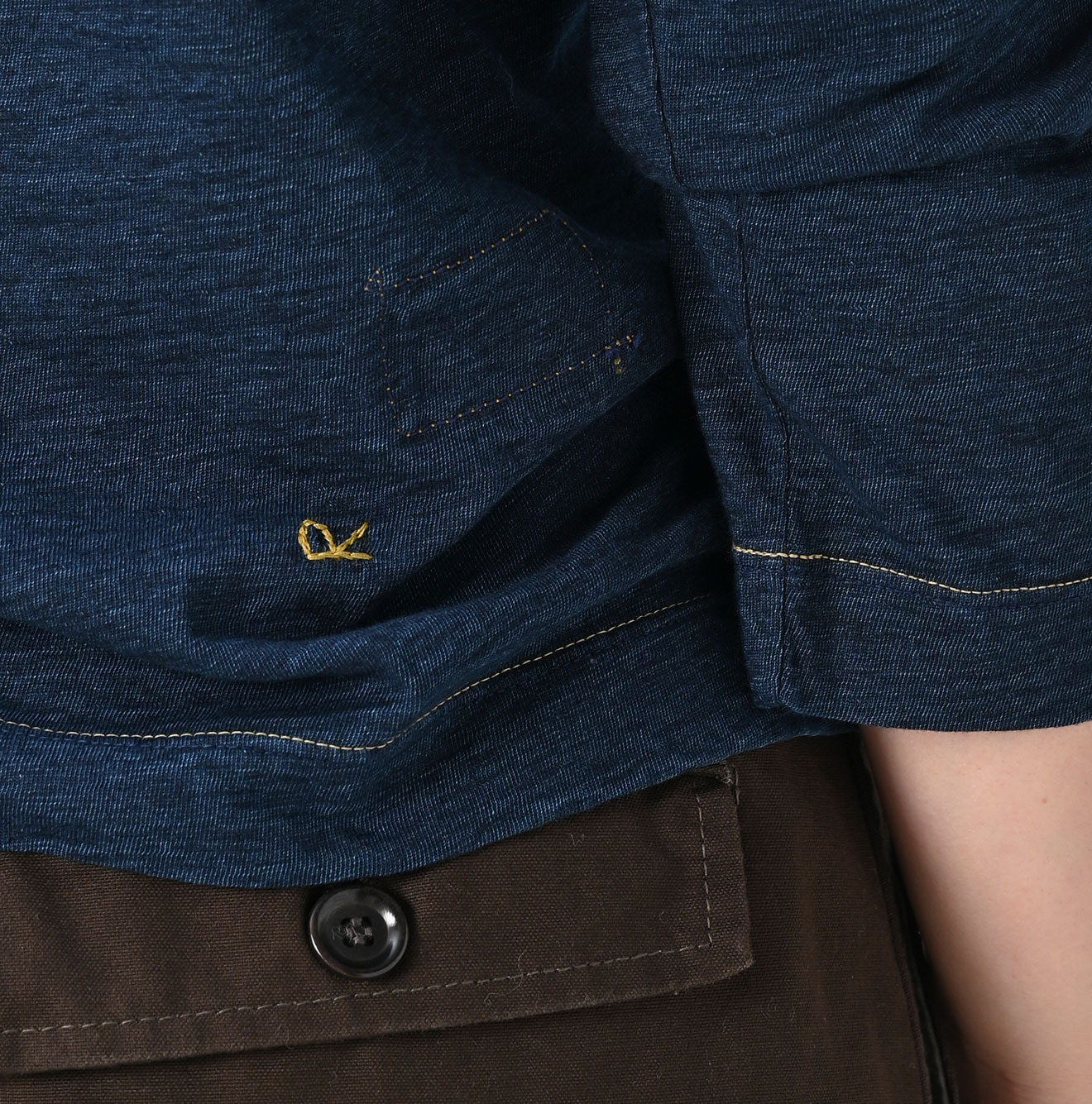 Indigo Tenjiku Square T-shirt Nou Detail