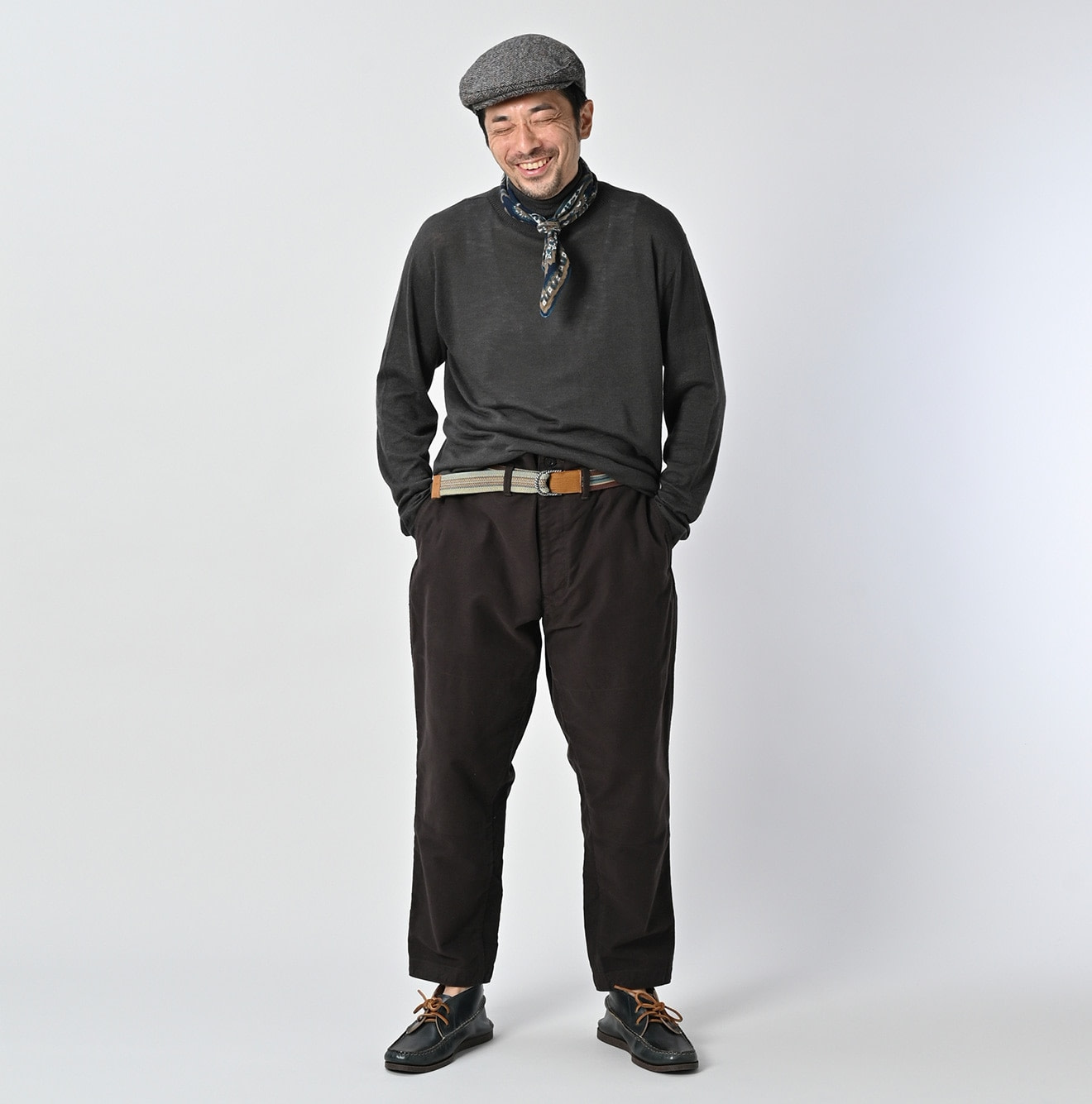 Whole Super Gauze 908 Turtle Neck Male Model