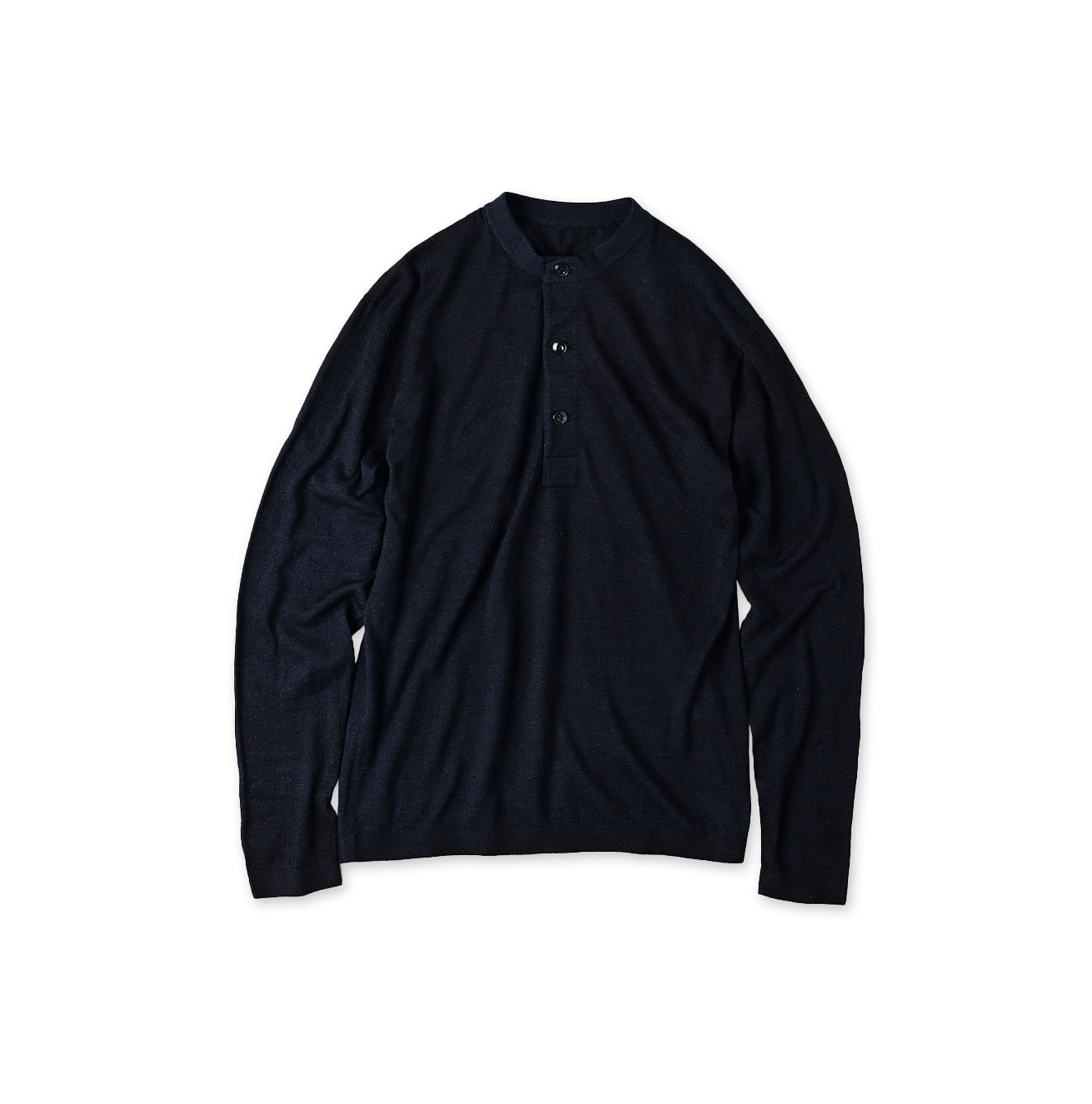 Indigo Whole Super Gauze 908 Henley