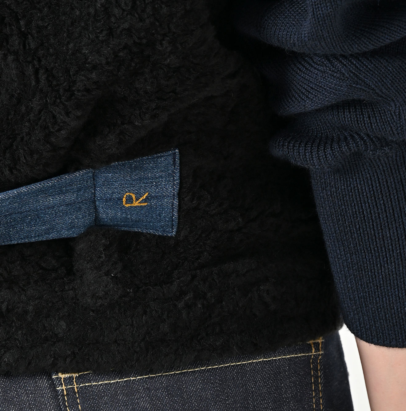 Boa x US Mou Wool Jacket Detail