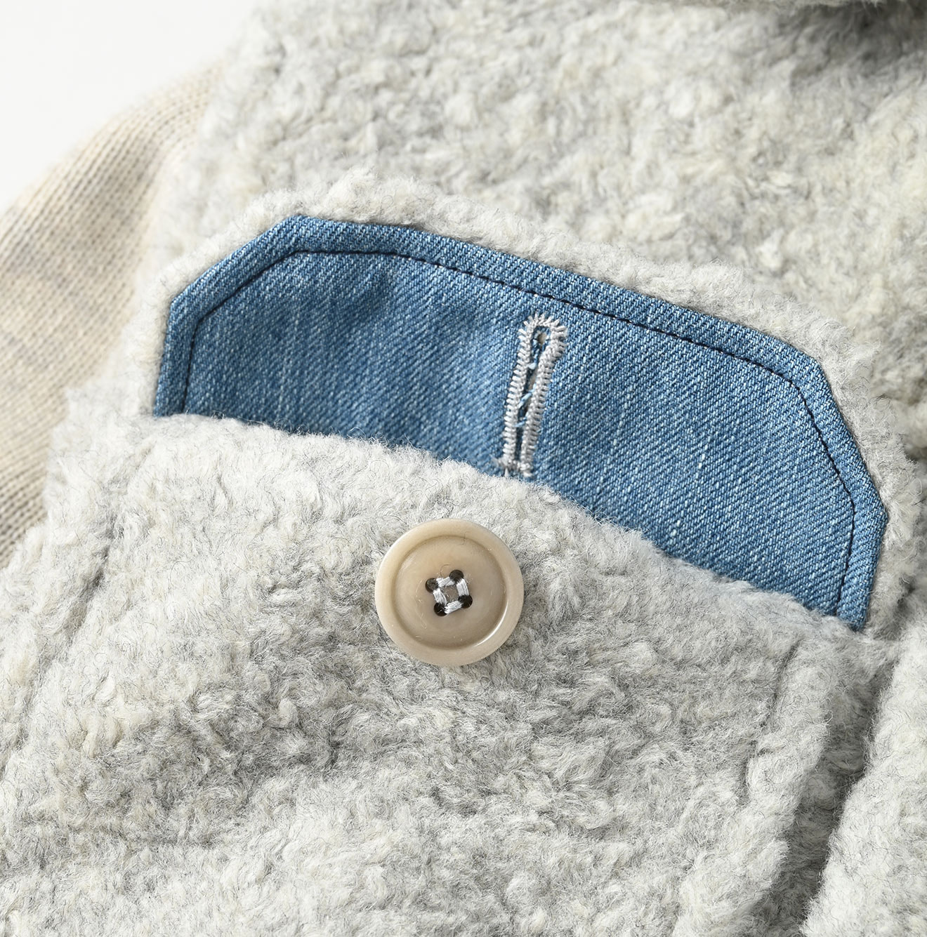 Boa x US Mou Wool Jacket Detail