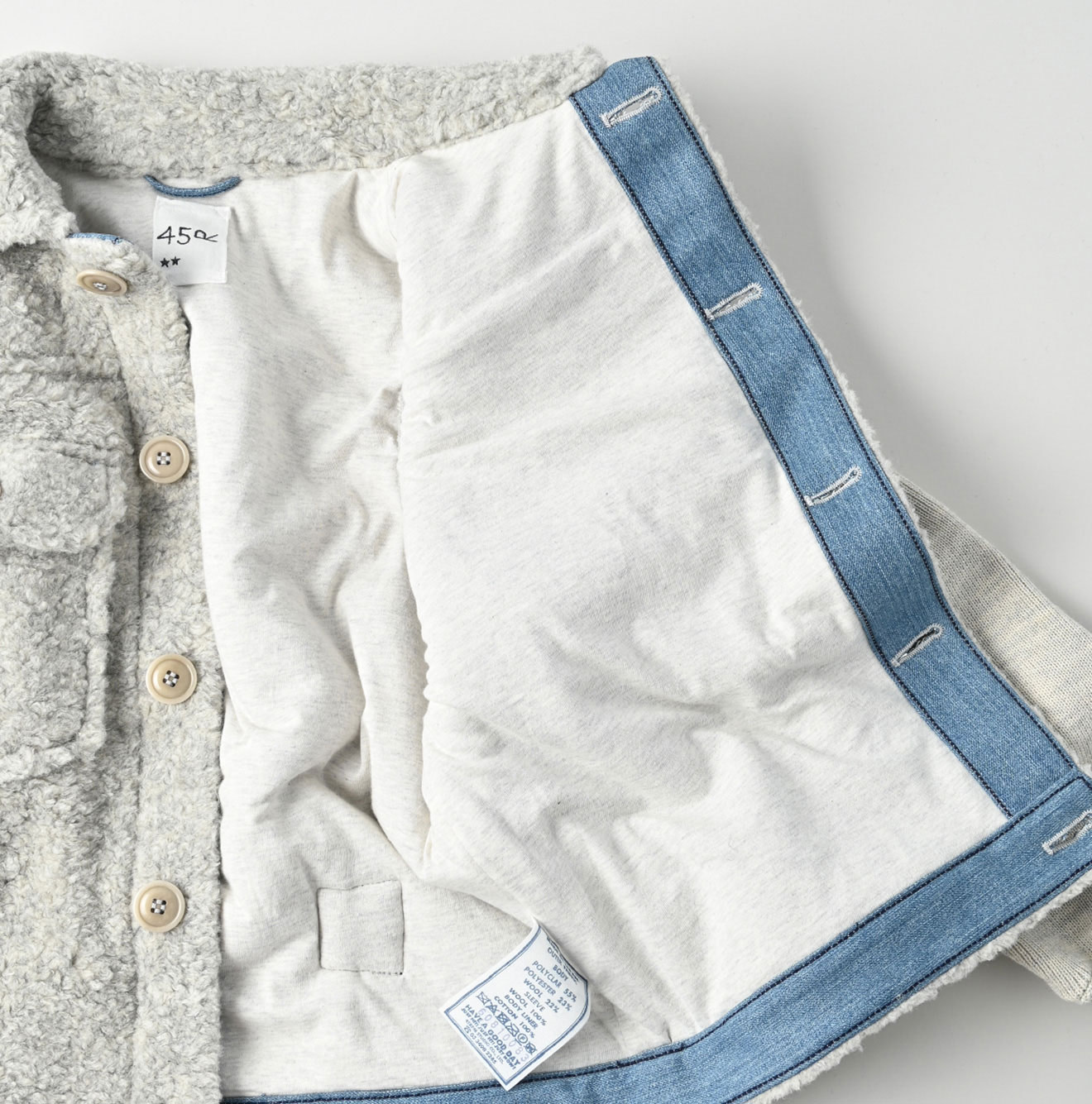 Boa x US Mou Wool Jacket Detailv