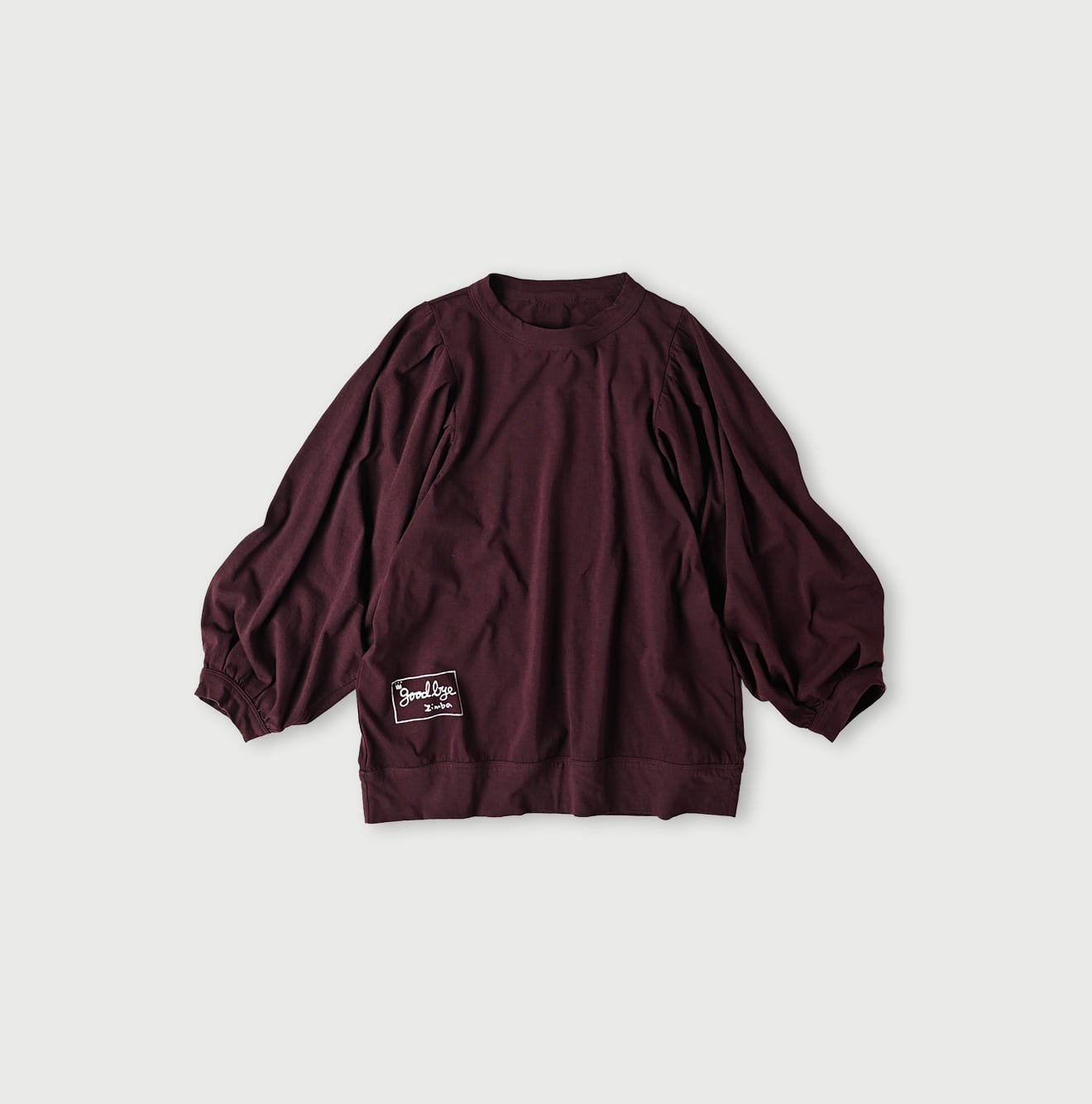 Zimbabwe Cotton Puff T-shirt Burgundy