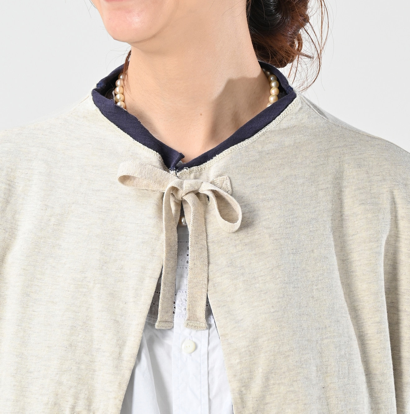 Zimbabwe Cotton Reversible Square Cardigan Detail