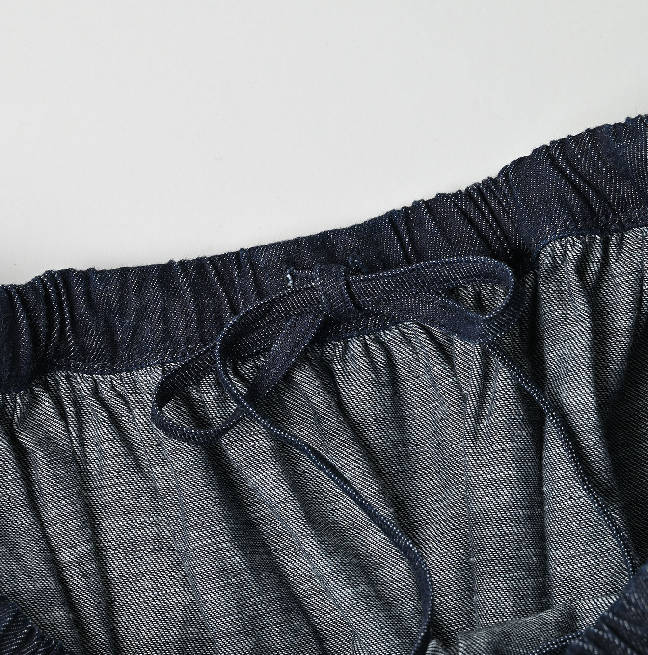 Indigo Wonderland Print Easy Gather Skirt Detail