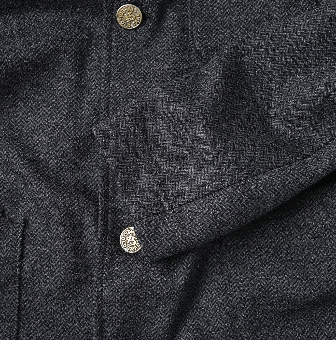 Jersey Flannel 908 Cardigan Jacket Detail