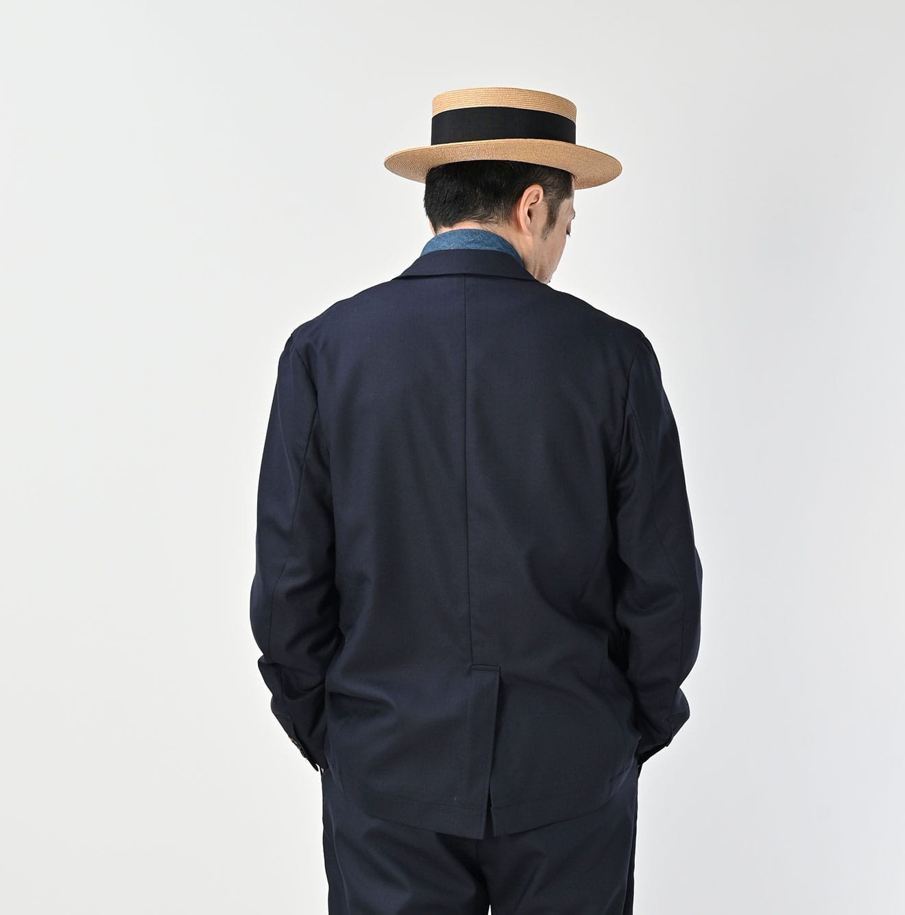 Wool Saxony 908 Miyuki Jacket Male Model