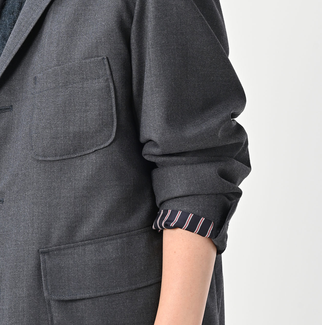 Wool Saxony 908 Miyuki Jacket Detail