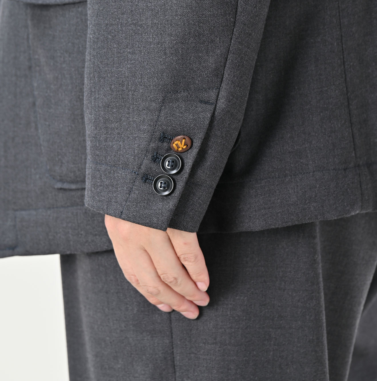 Wool Saxony 908 Miyuki Jacket Detail