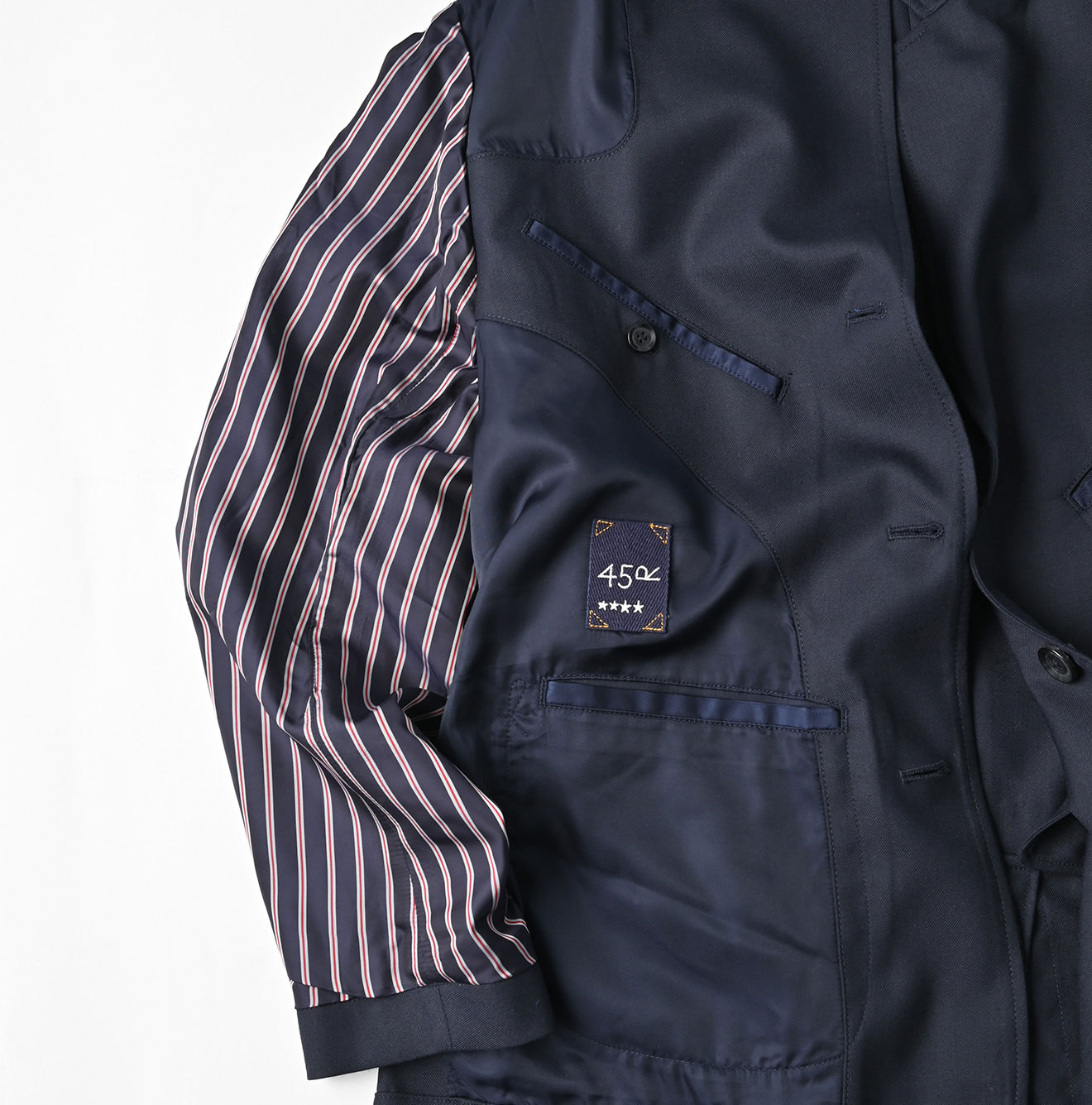 Wool Saxony 908 Miyuki Jacket Detail