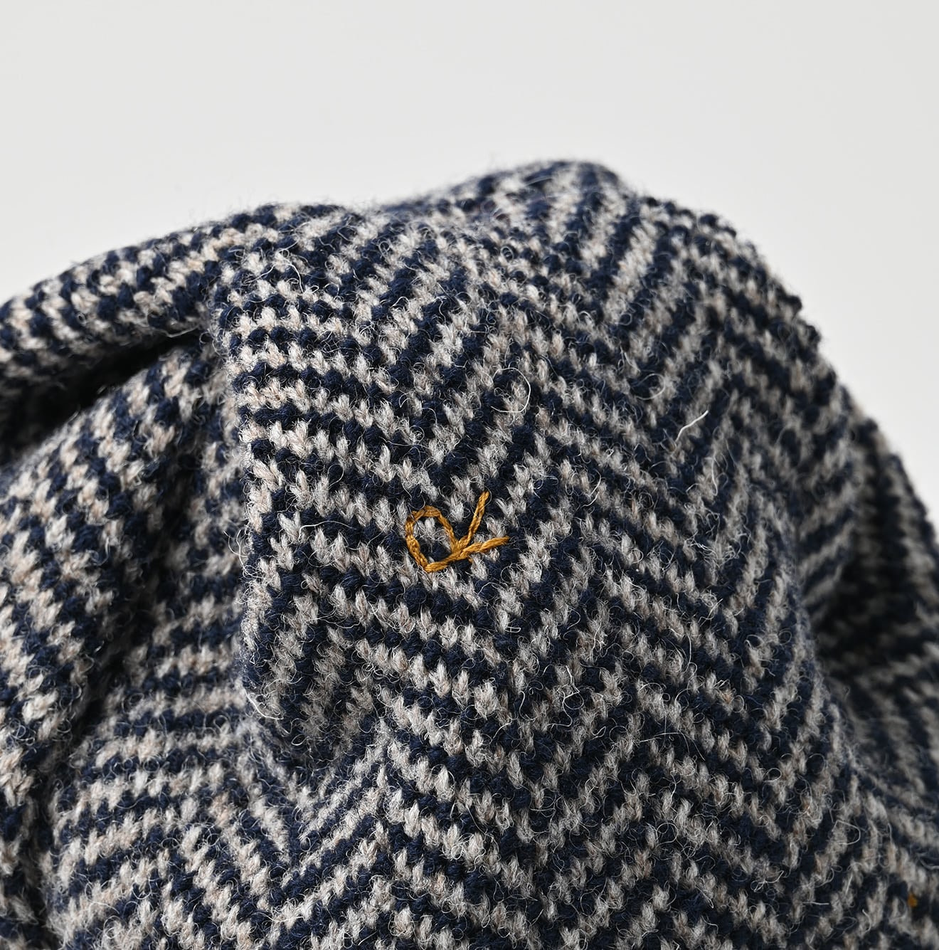 Shetland Tweed Knit Cap Detail