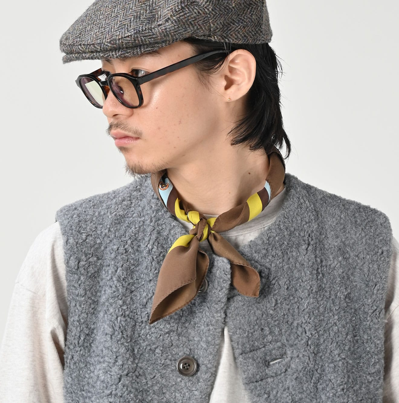 Silk Komon Bandana Male Model