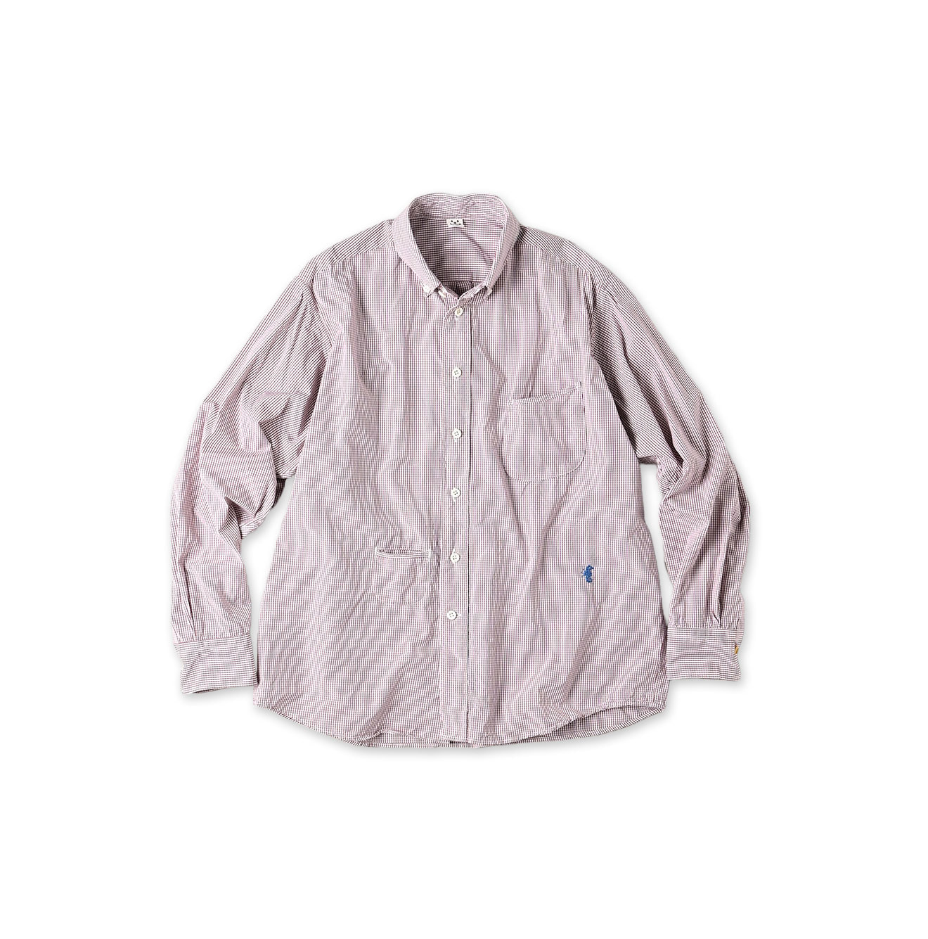 No.180 Miko 908 Ocean Button Down Shirt Red Tattersall